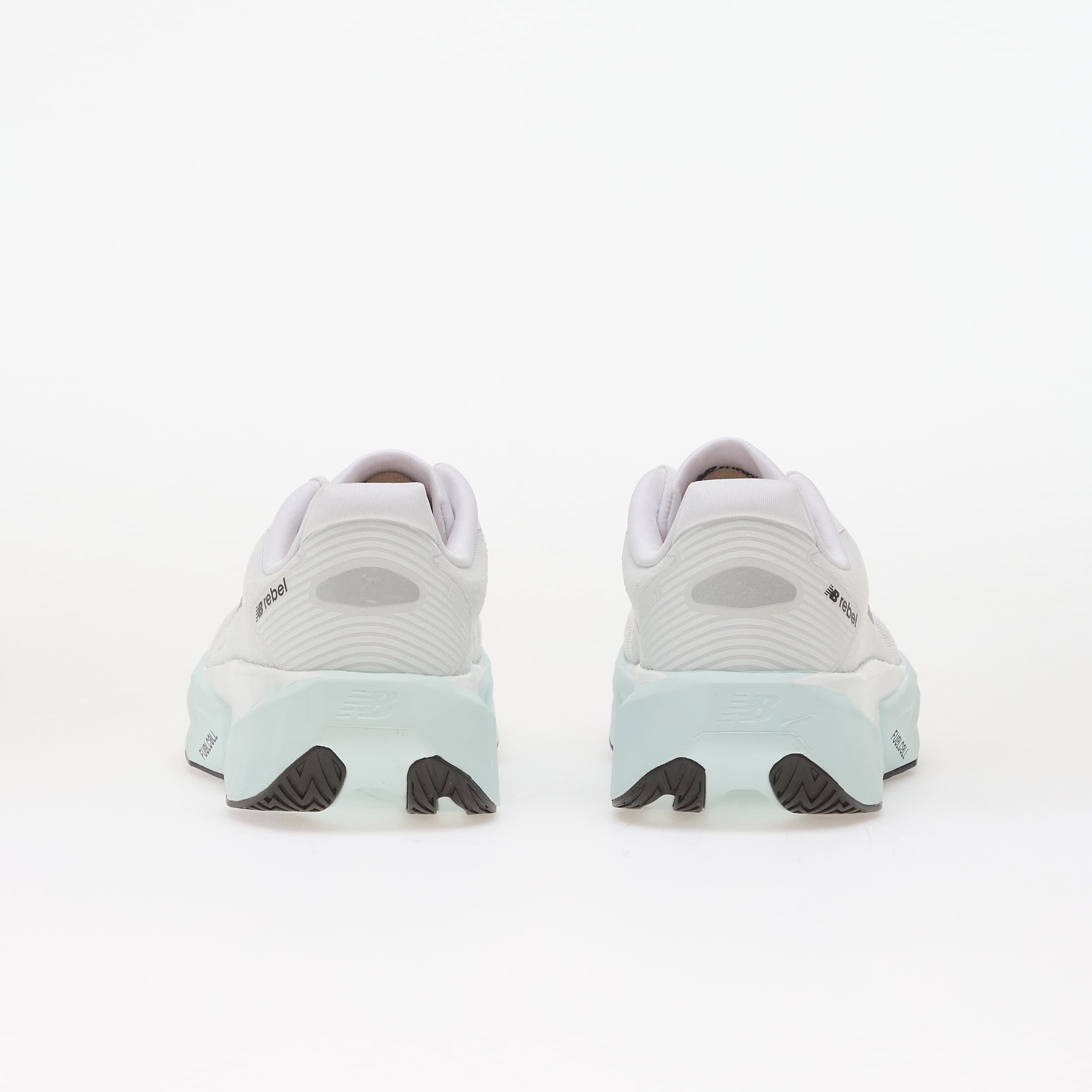 New Balance Сникърси FuelCell Rebel v5 White/ Pink Heat/ Glint Blue