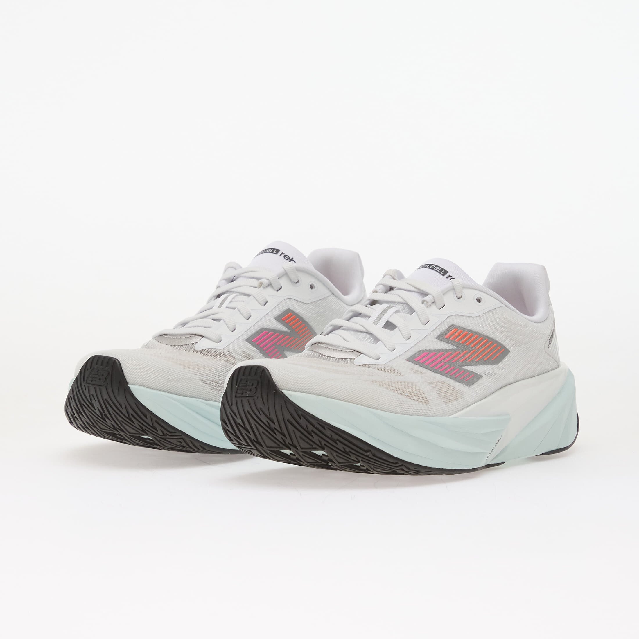 New Balance Сникърси FuelCell Rebel v5 White/ Pink Heat/ Glint Blue