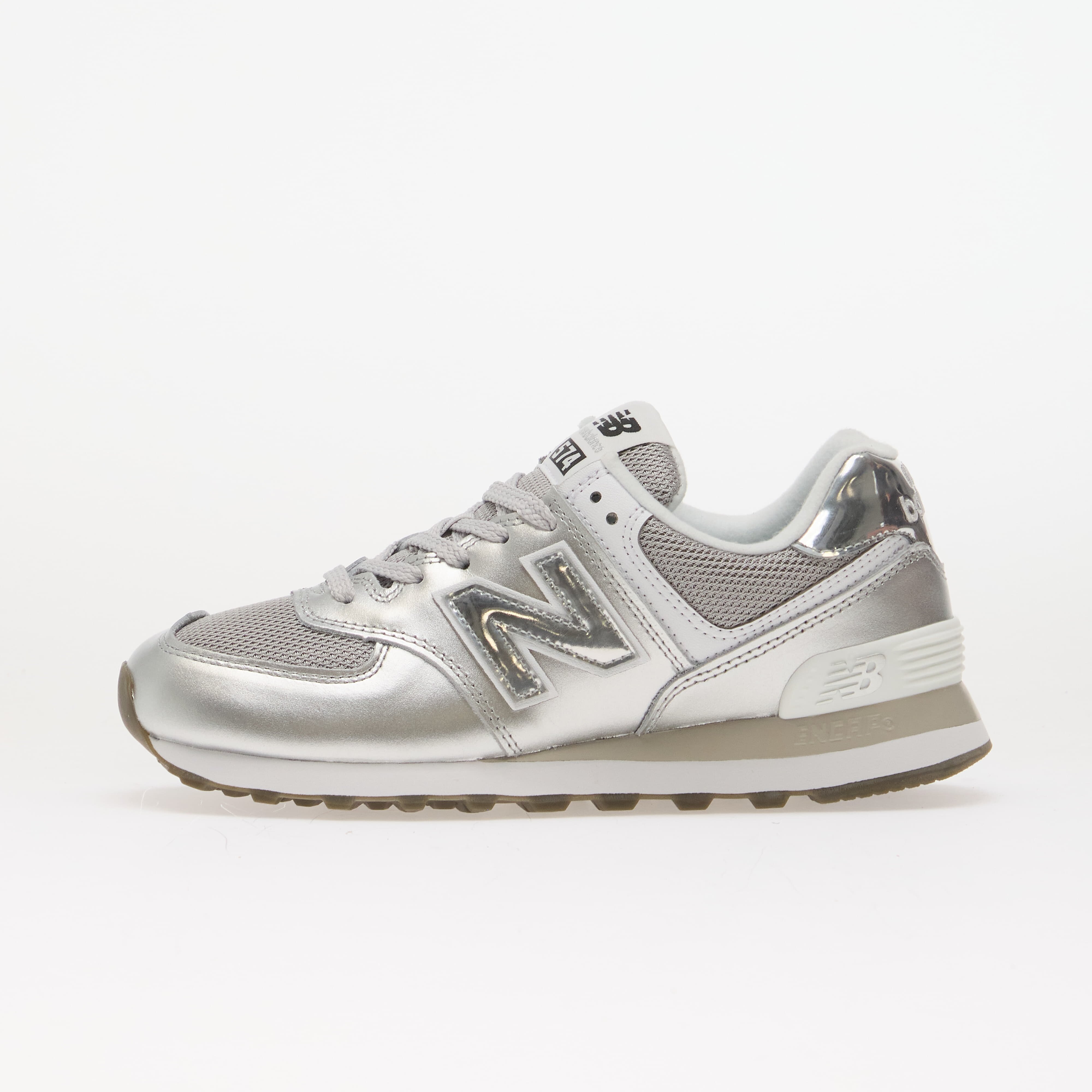 New Balance Сникърси W574 Silver Metallic/ White