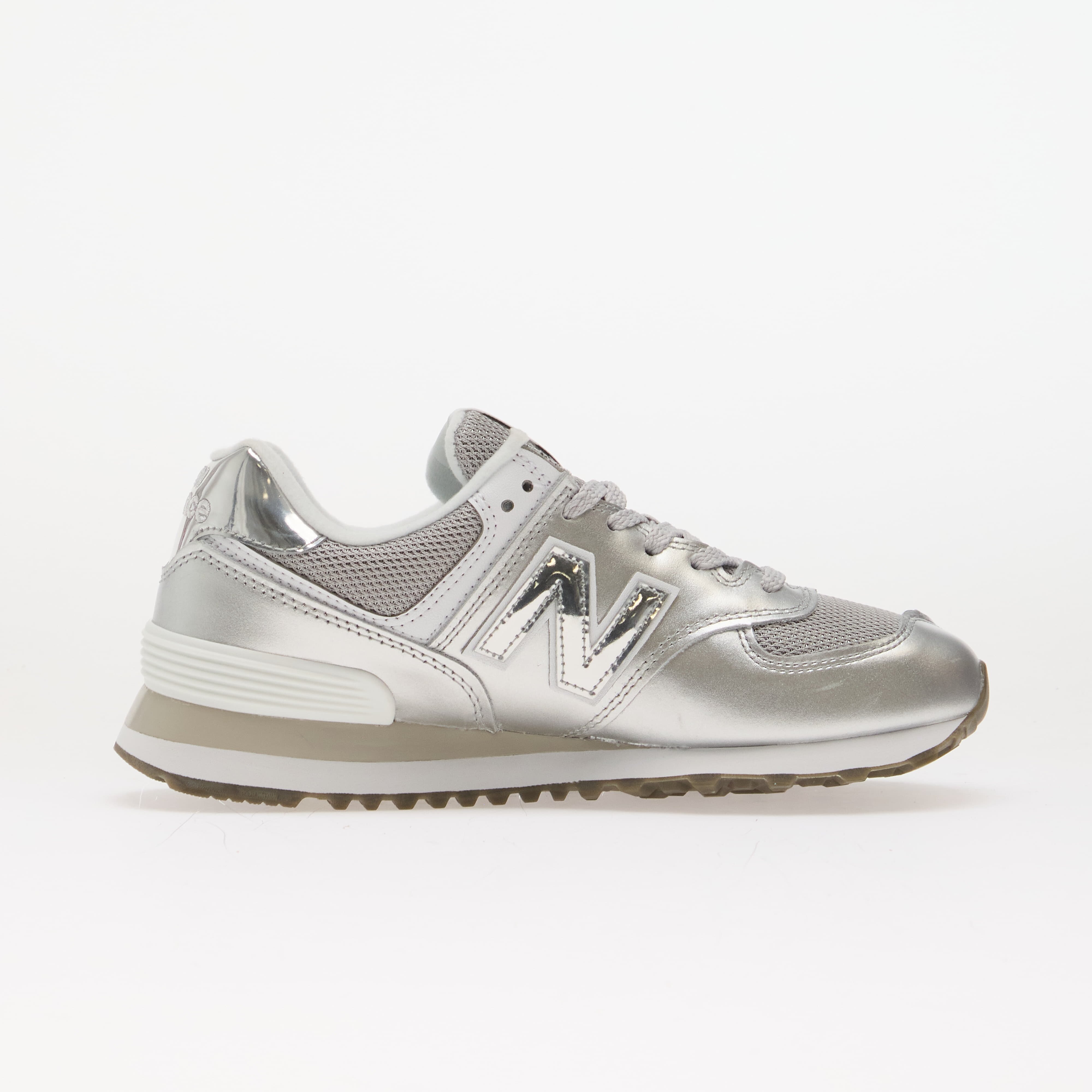 New Balance Сникърси W574 Silver Metallic/ White