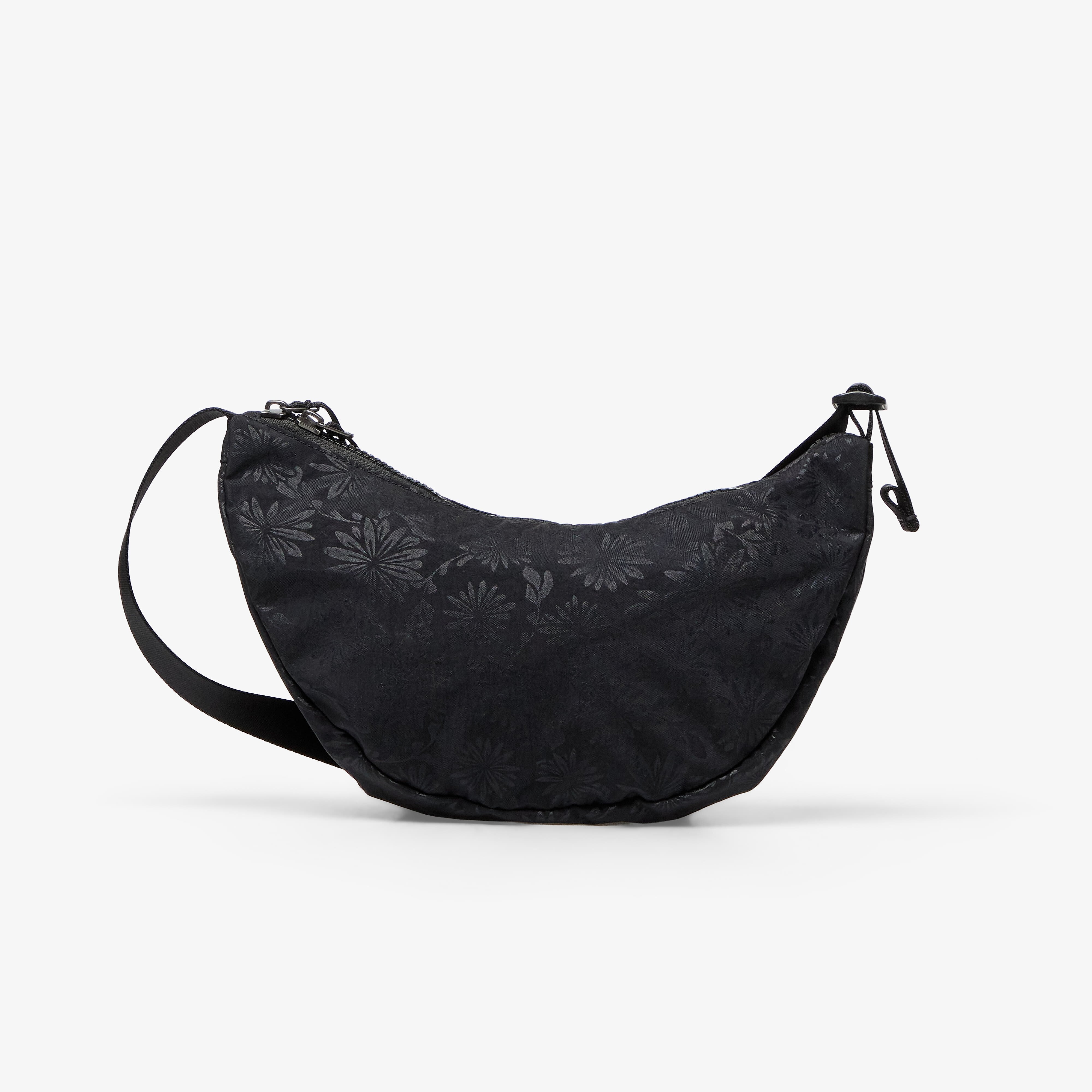 Nike Чанта Aura Floral Crescent Crossbody Bag (4L) Black/ Black/ Gunmetal