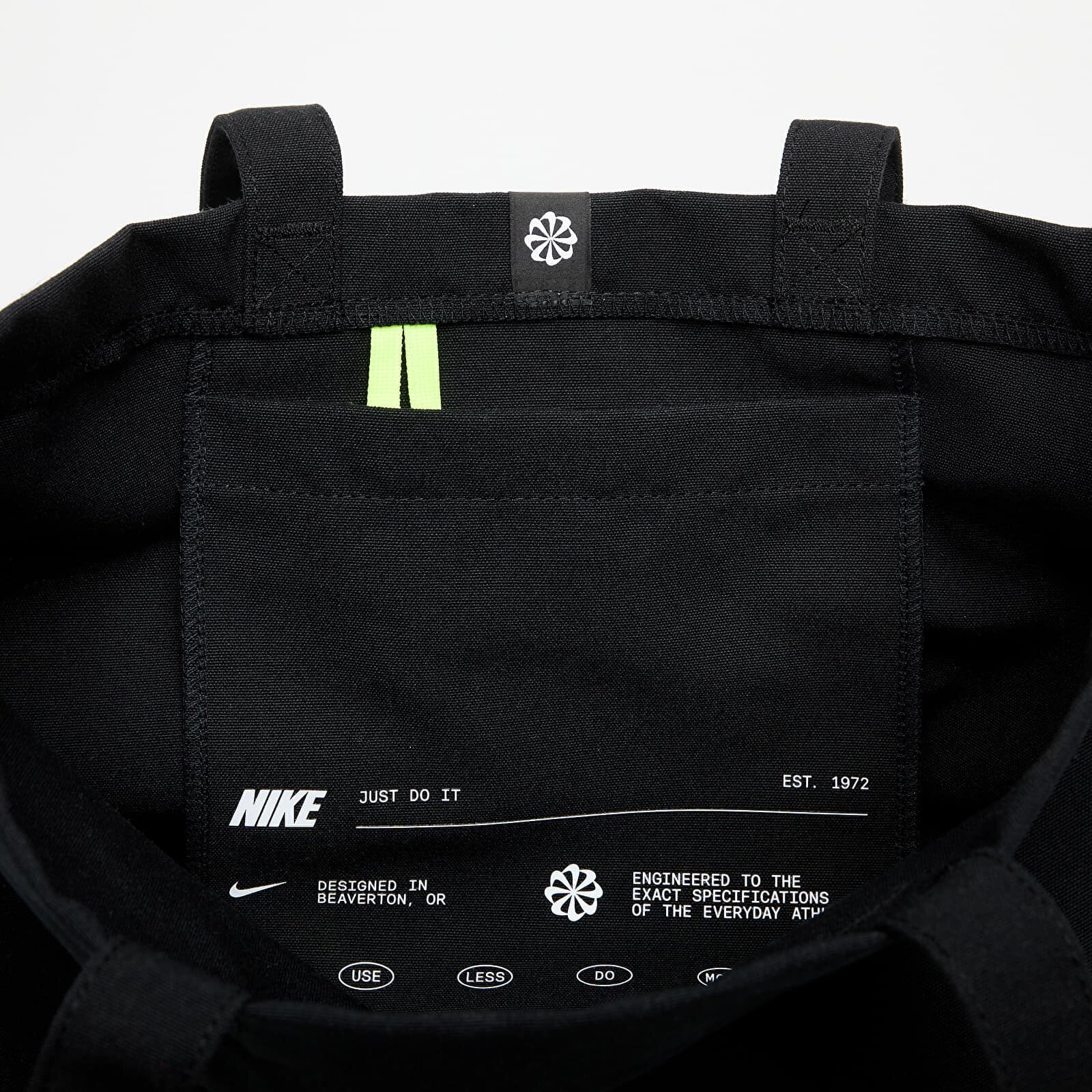Nike Чанта Heritage 2.0 Tote Bag 22L Black/ Volt/ White