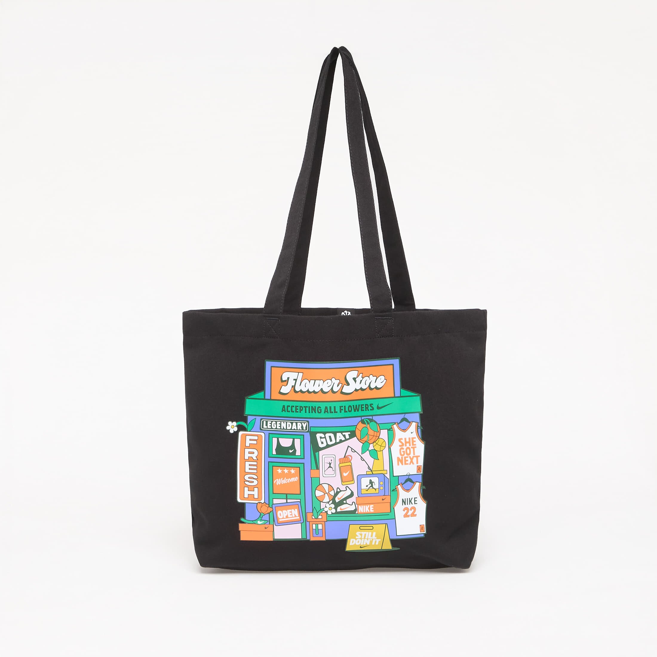 Nike Чанта Heritage Tote Bag 22L Black/ Stadium Green/ White