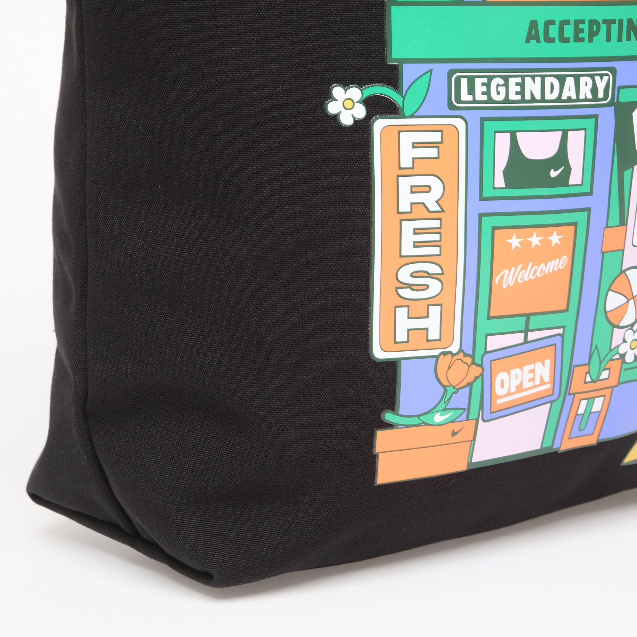 Nike Чанта Heritage Tote Bag 22L Black/ Stadium Green/ White