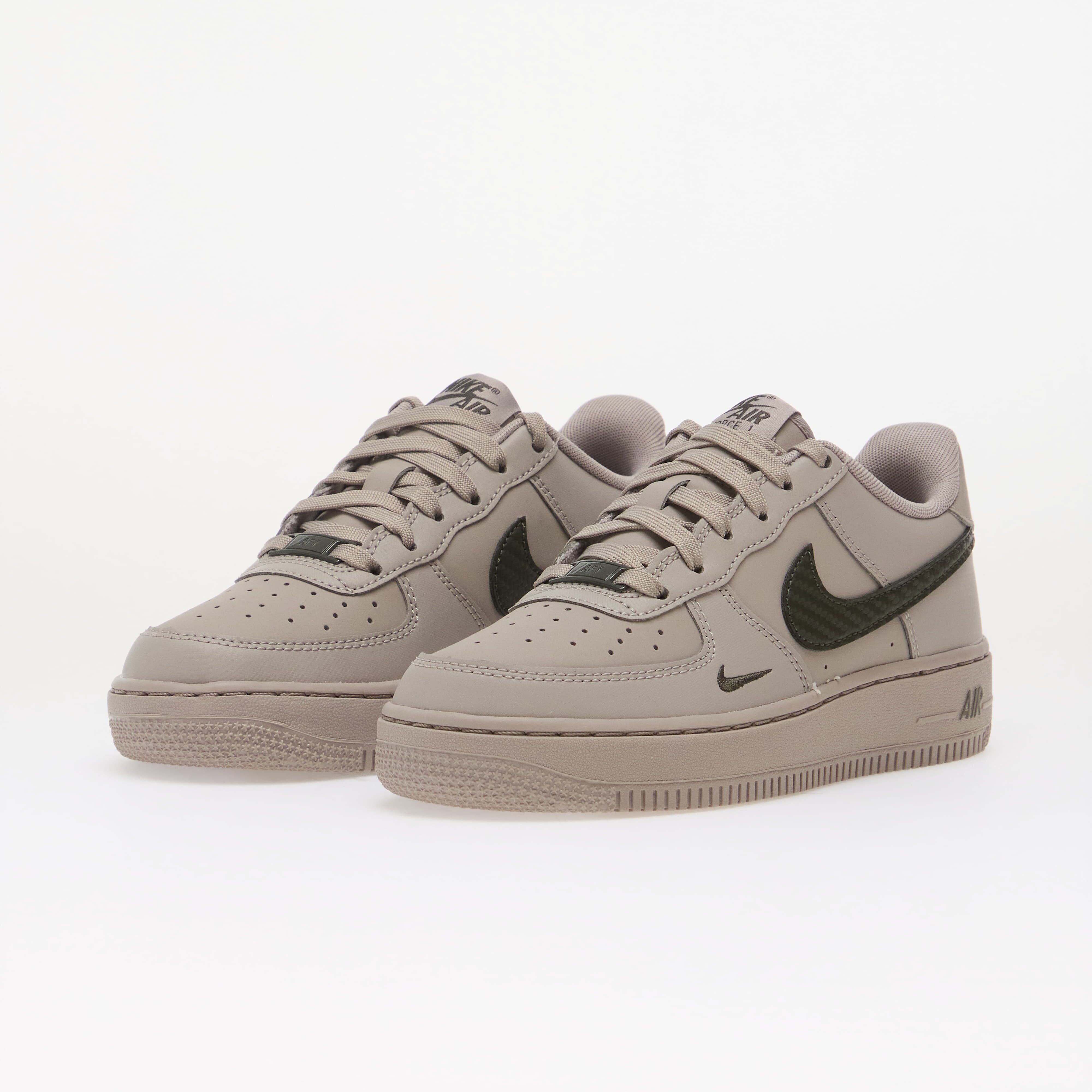 Nike Обувки Air Force 1 Tech Essential Kids College Grey/ Newsprint