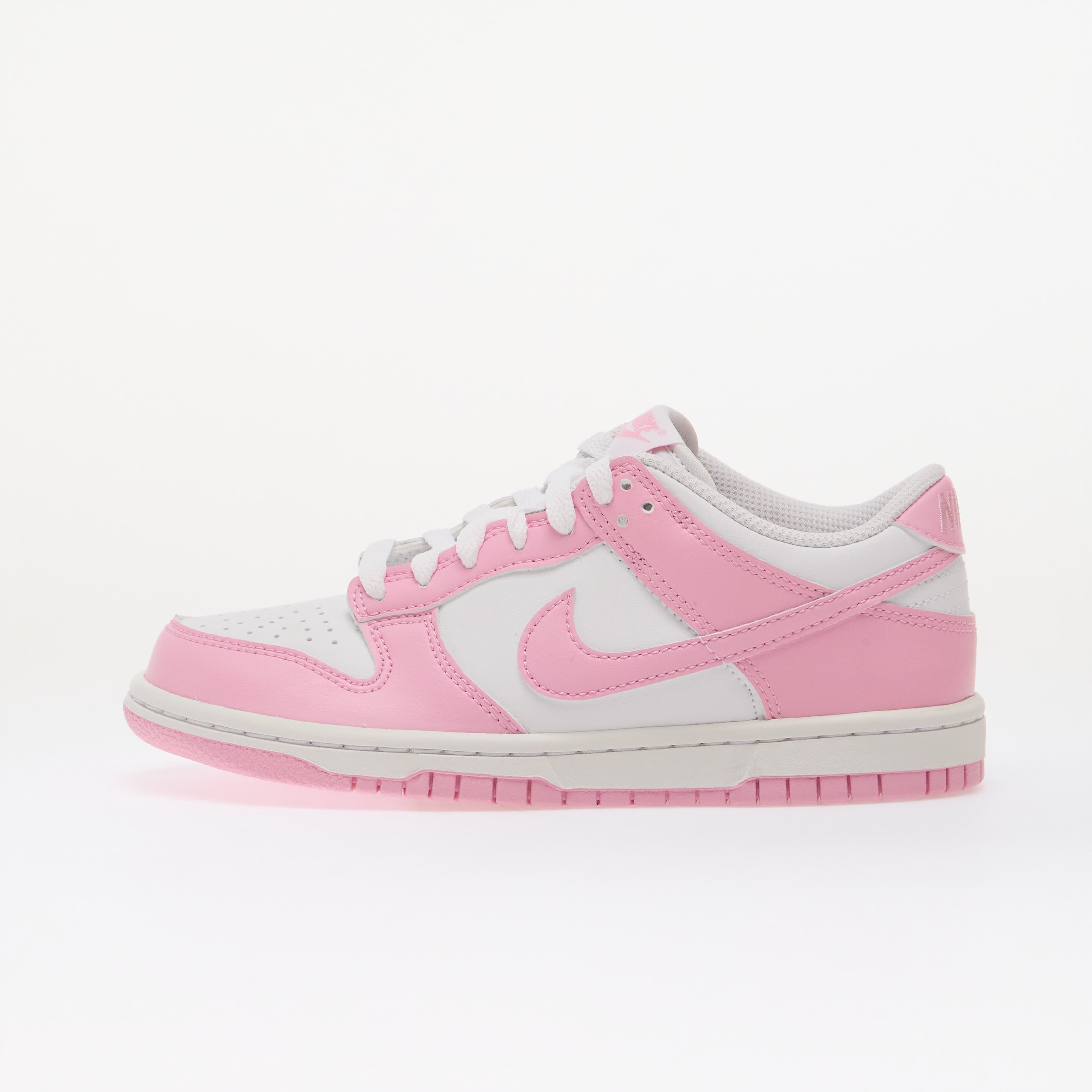 Nike Обувки Dunk Low Kids White/ Pink Rise/ White