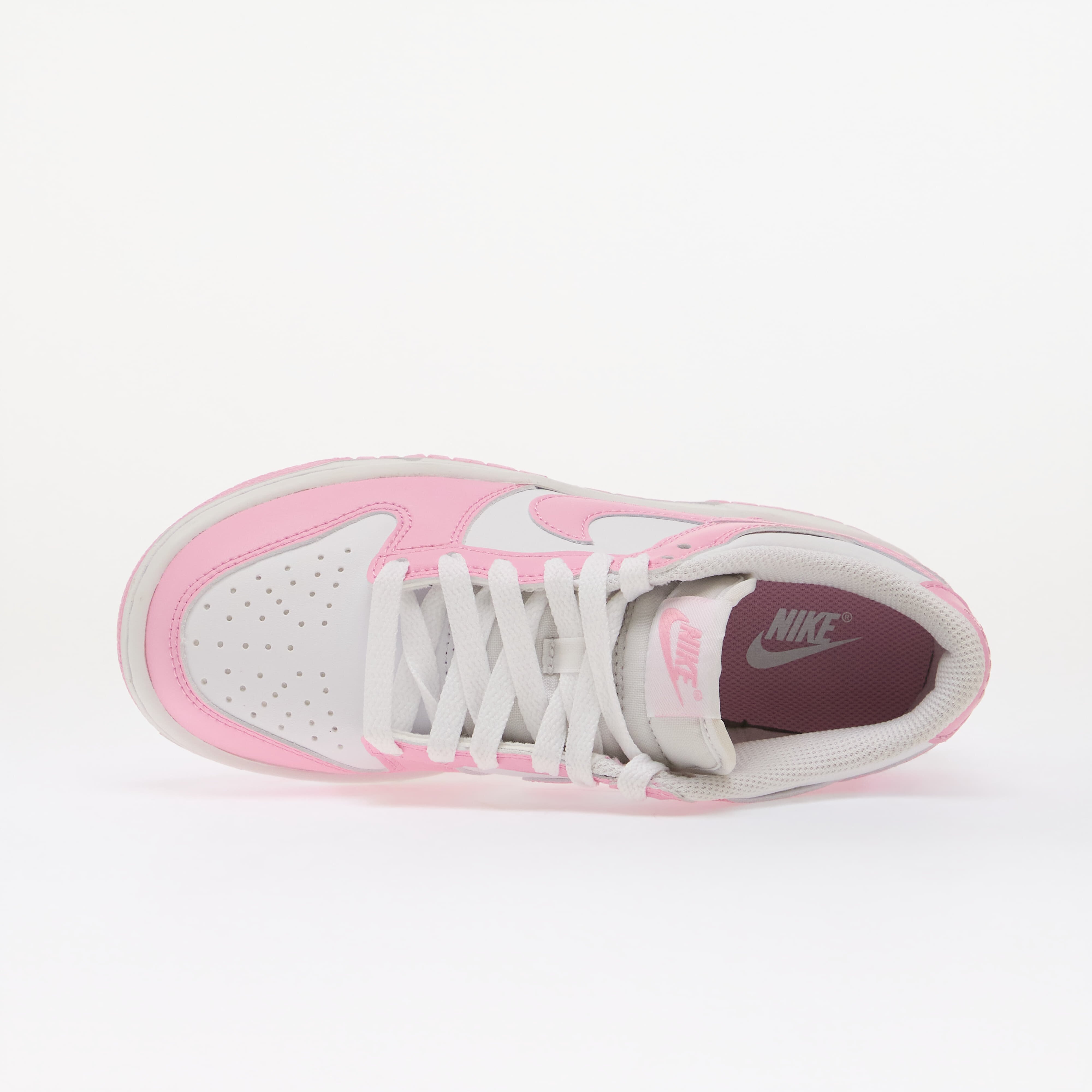 Nike Обувки Dunk Low Kids White/ Pink Rise/ White