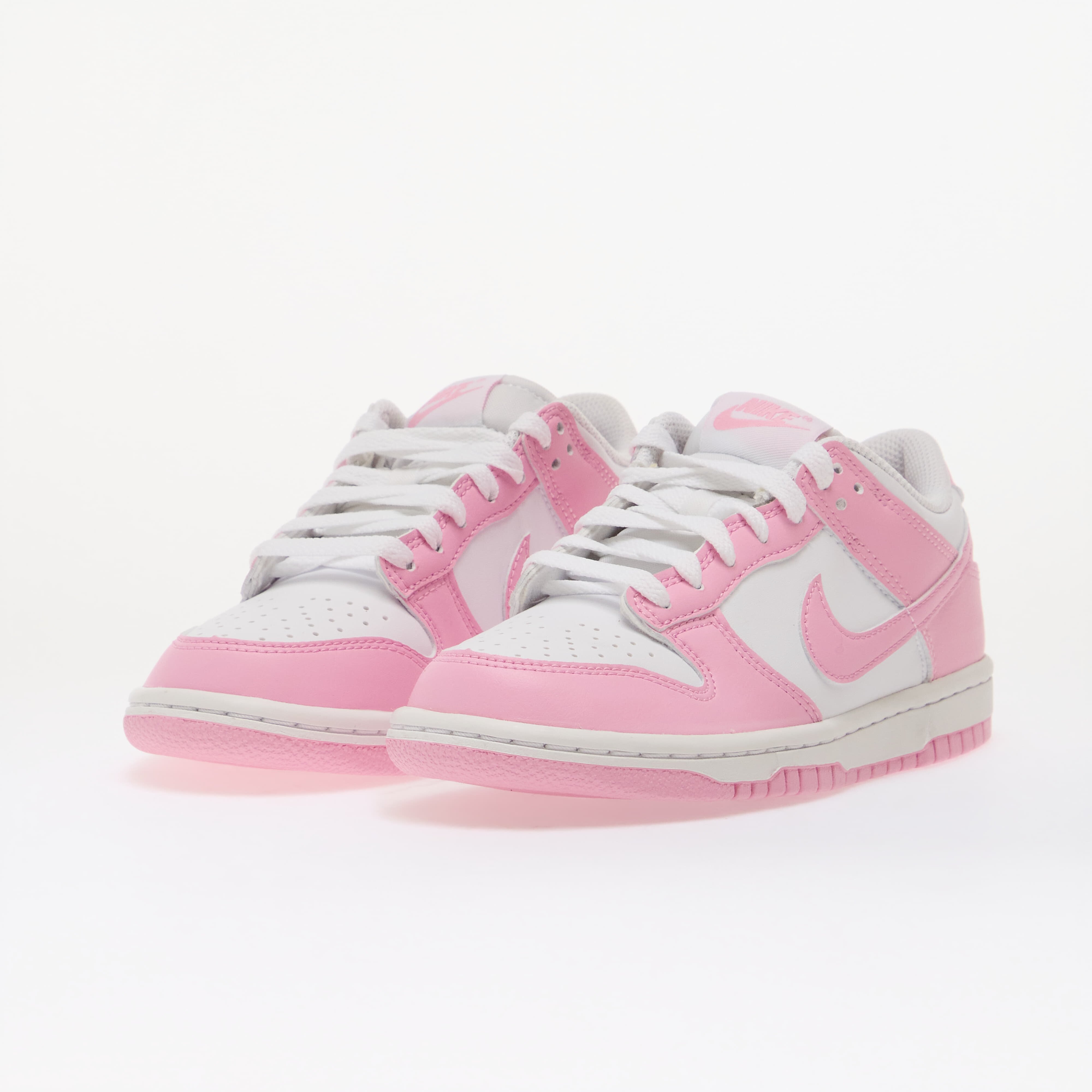Nike Обувки Dunk Low Kids White/ Pink Rise/ White