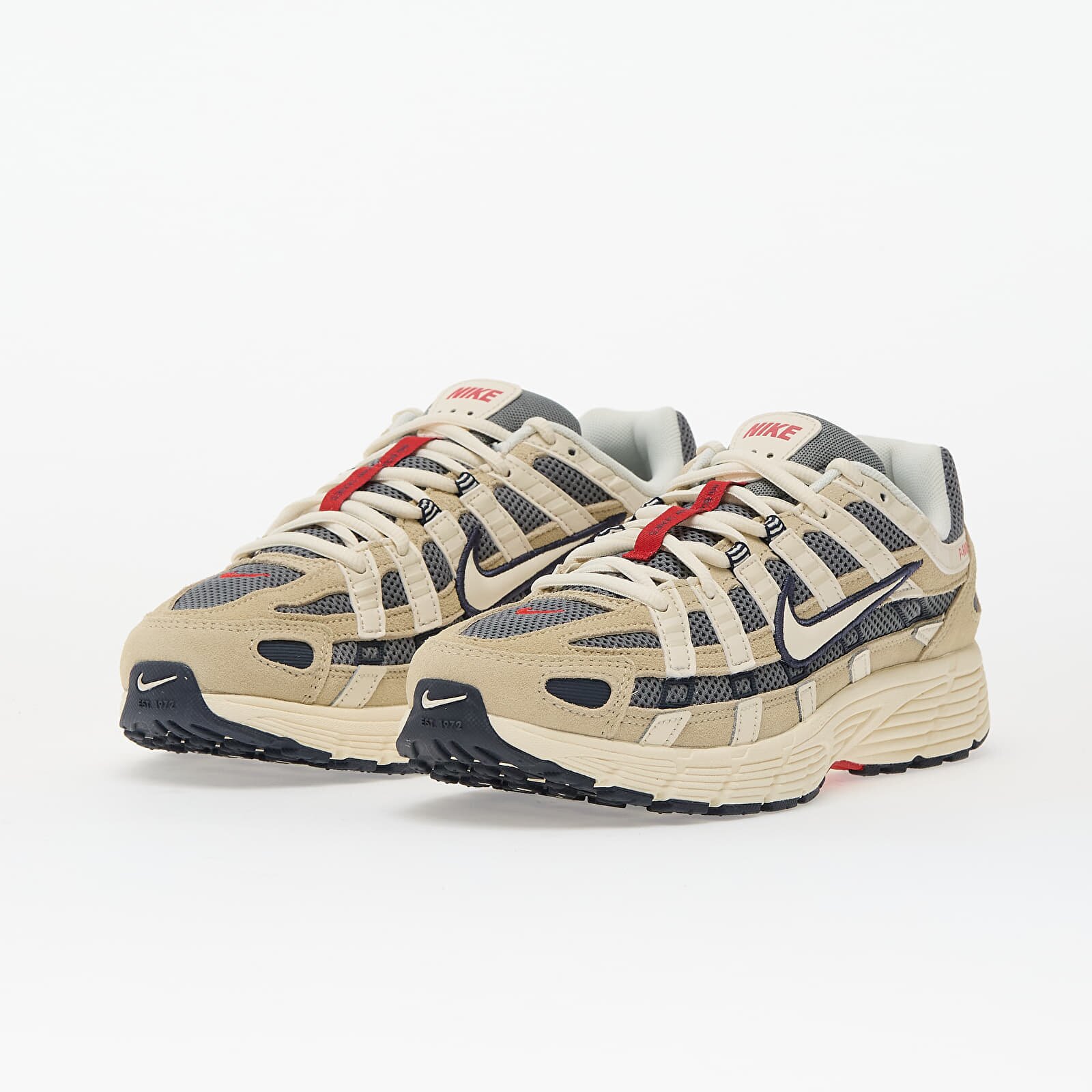 Nike Обувки P-6000 Suede Lt Khaki/ Pale Ivory-Thunder Blue
