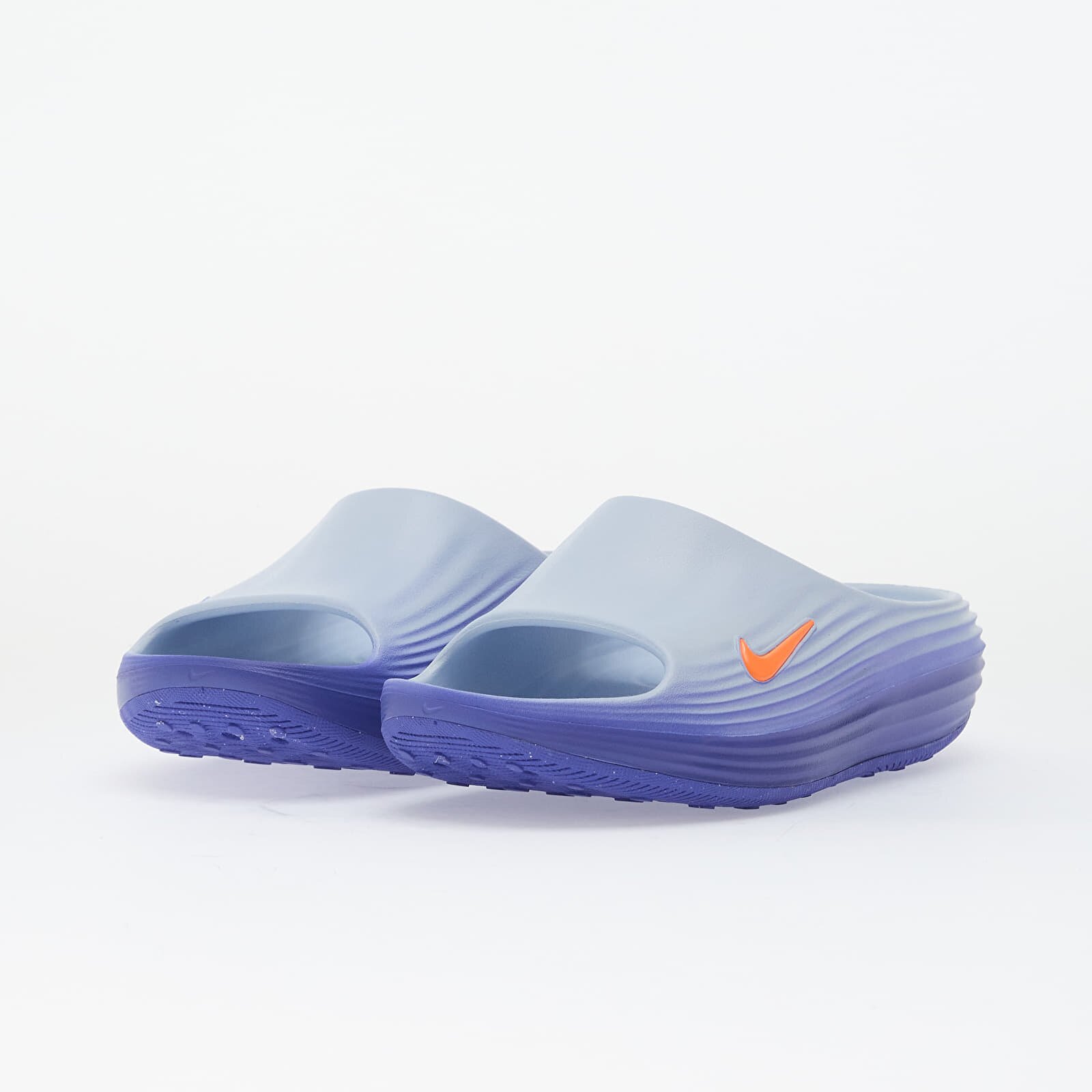 Nike Обувки ReactX Rejuven8 Men's Slides Hydrogen Blue/ Total Orange-Blue Crystal