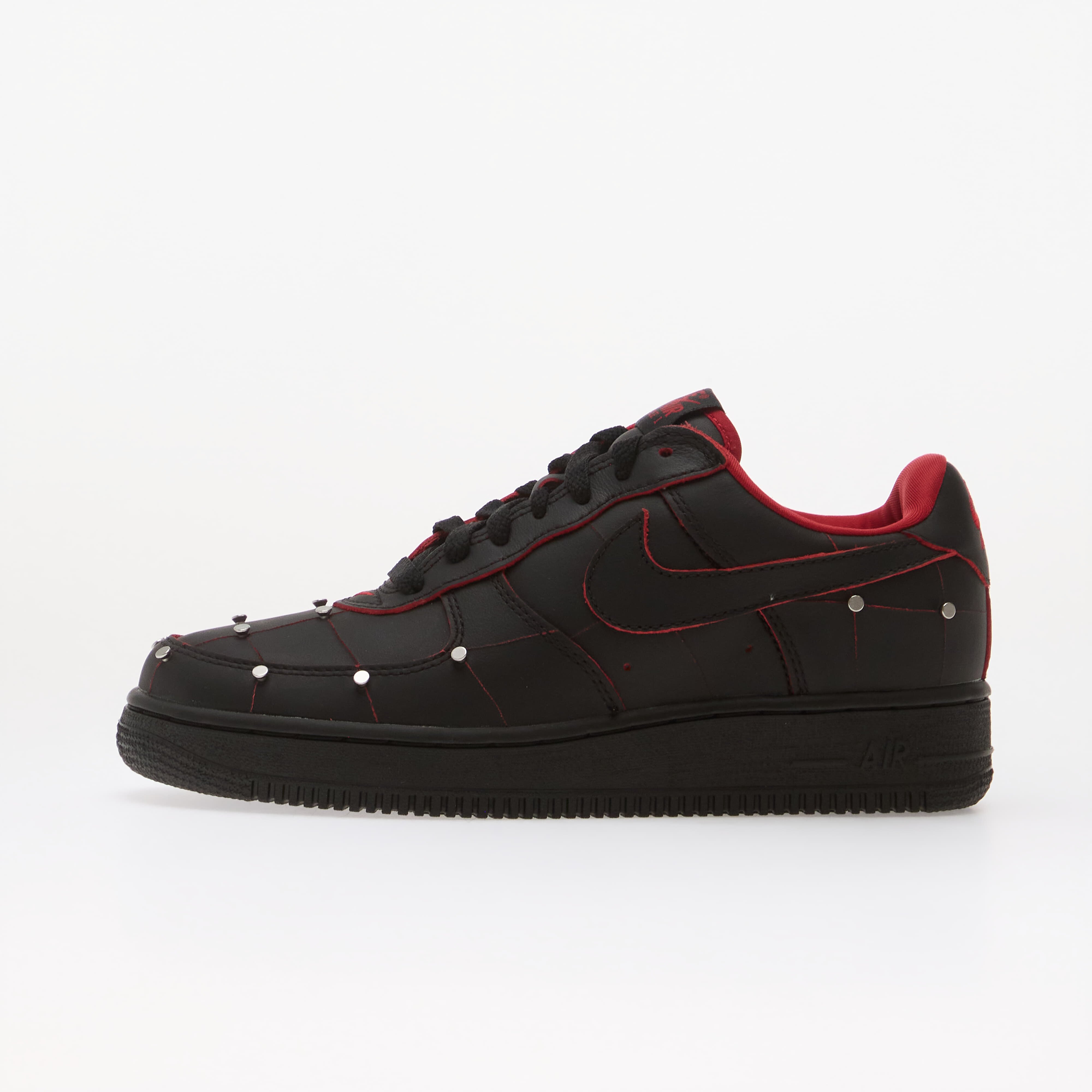 Nike Сникърси Air Force 1 '01 "Nightmare" Pinhead Black/ Black-Gym Red-Metallic Silver