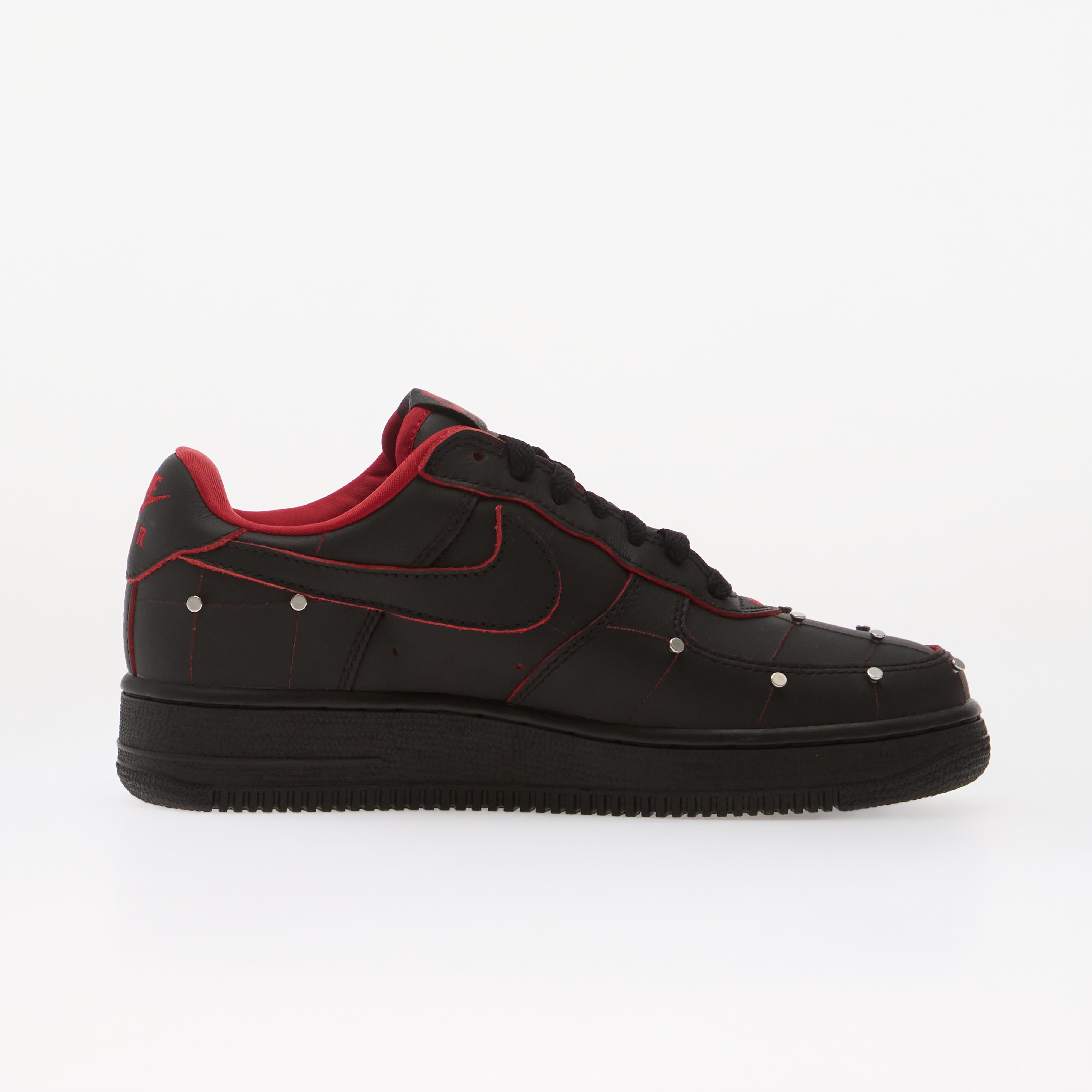 Nike Сникърси Air Force 1 '01 "Nightmare" Pinhead Black/ Black-Gym Red-Metallic Silver