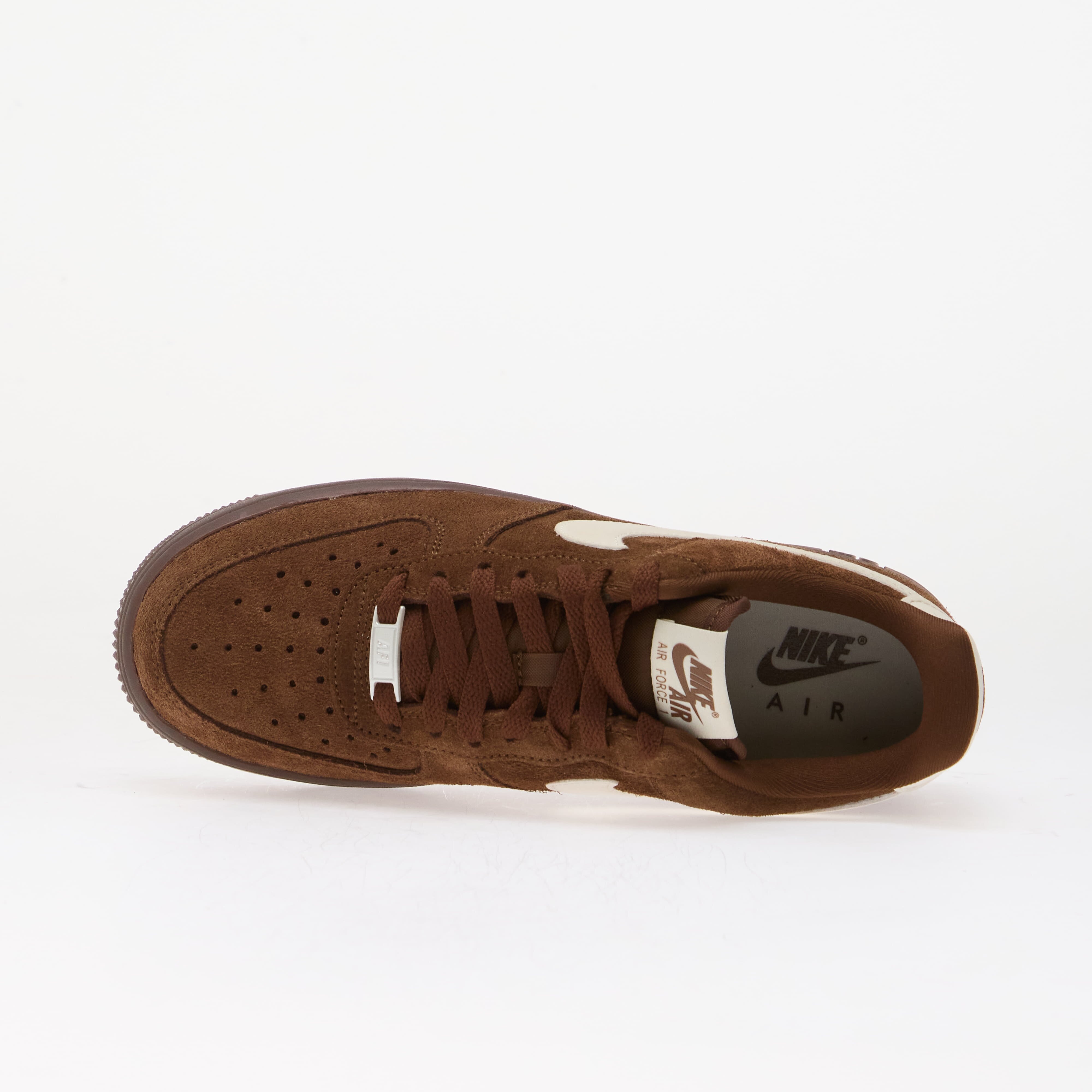 Nike Сникърси Air Force 1 '07 Suede Cacao Wow/ Soft Pearl-Team Green