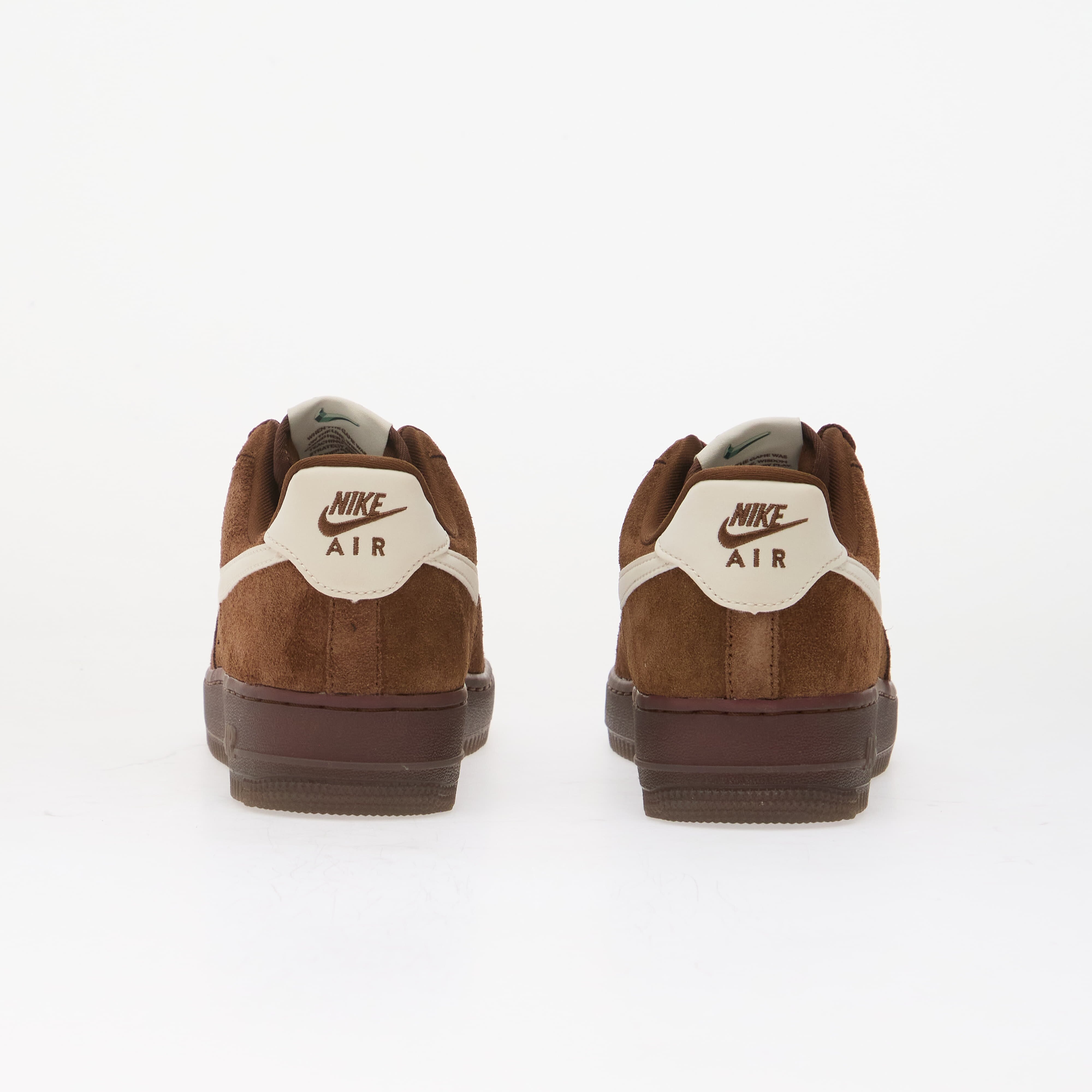 Nike Сникърси Air Force 1 '07 Suede Cacao Wow/ Soft Pearl-Team Green