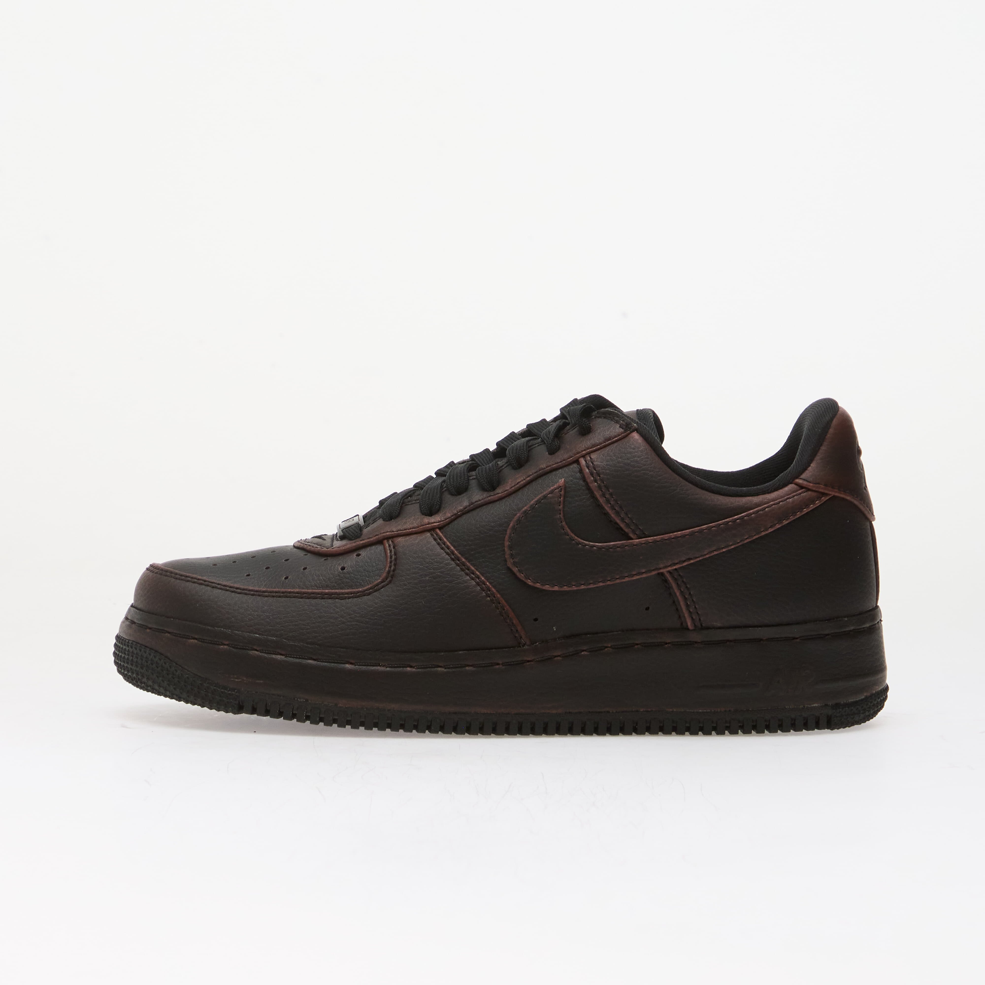 Nike Сникърси Air Force 1 Low Retro Premium Black/ Black-Infinite Sable-Silt Red
