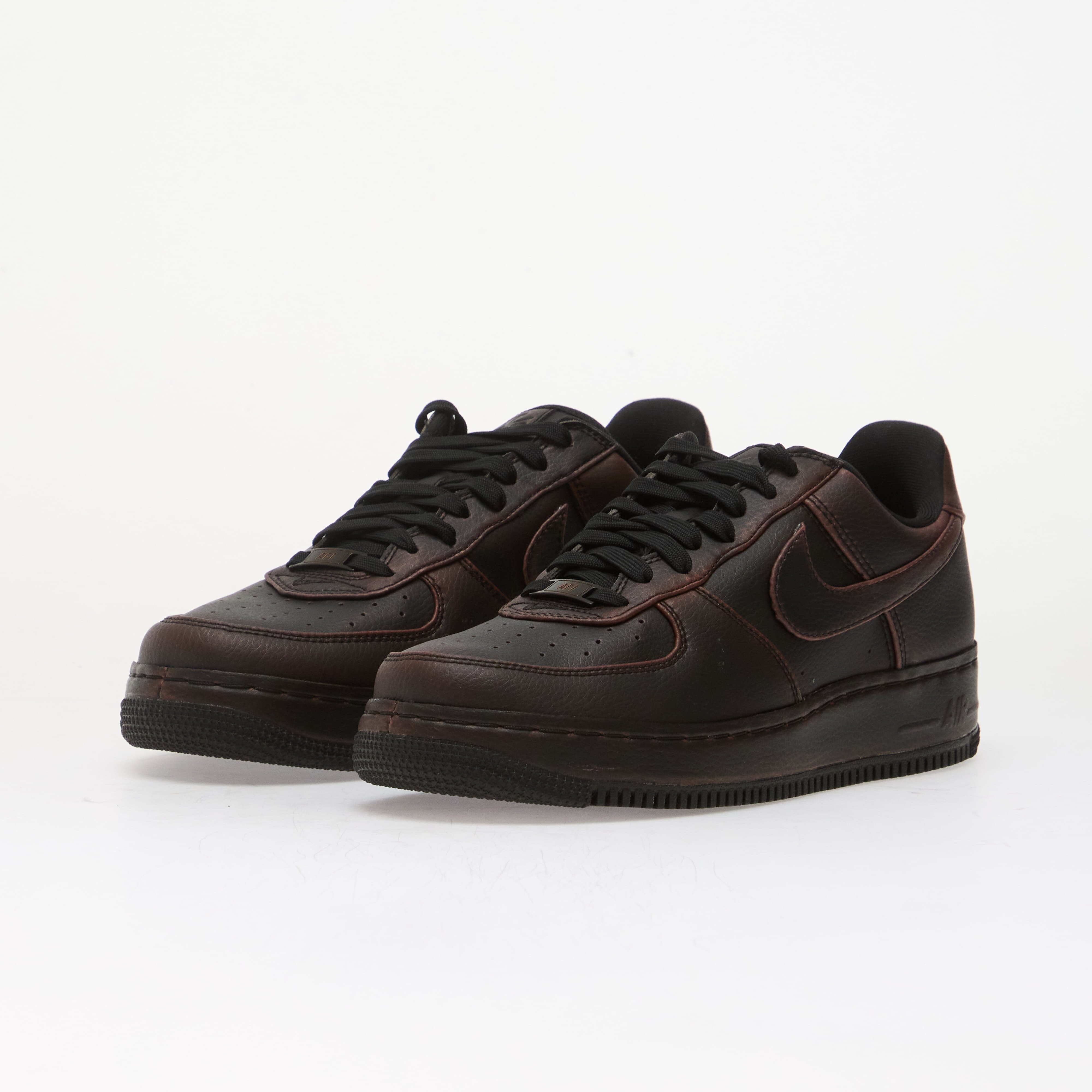 Nike Сникърси Air Force 1 Low Retro Premium Black/ Black-Infinite Sable-Silt Red