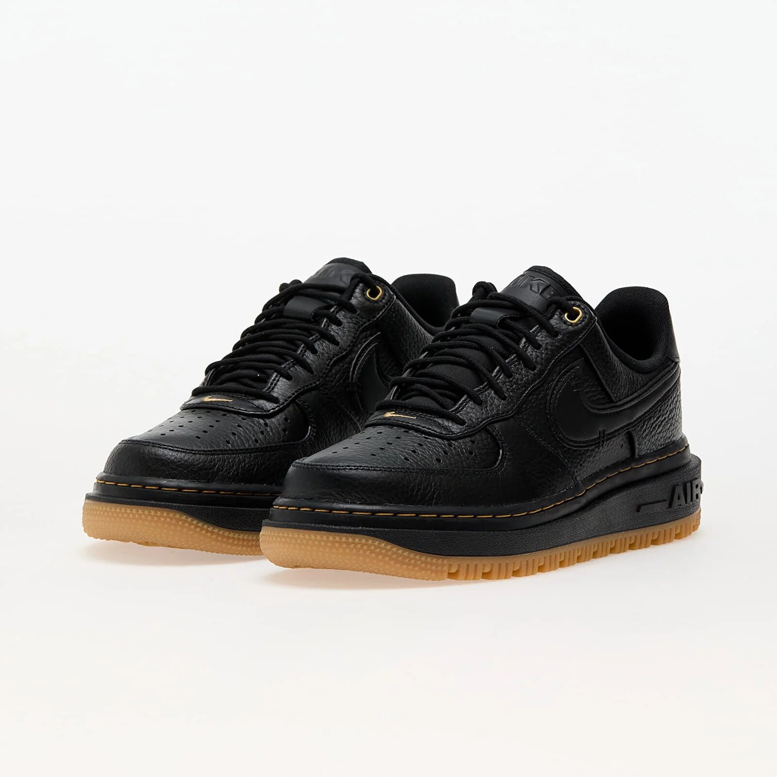 Nike Сникърси Air Force 1 Luxe Black/ Black-Bucktan-Gum Yellow