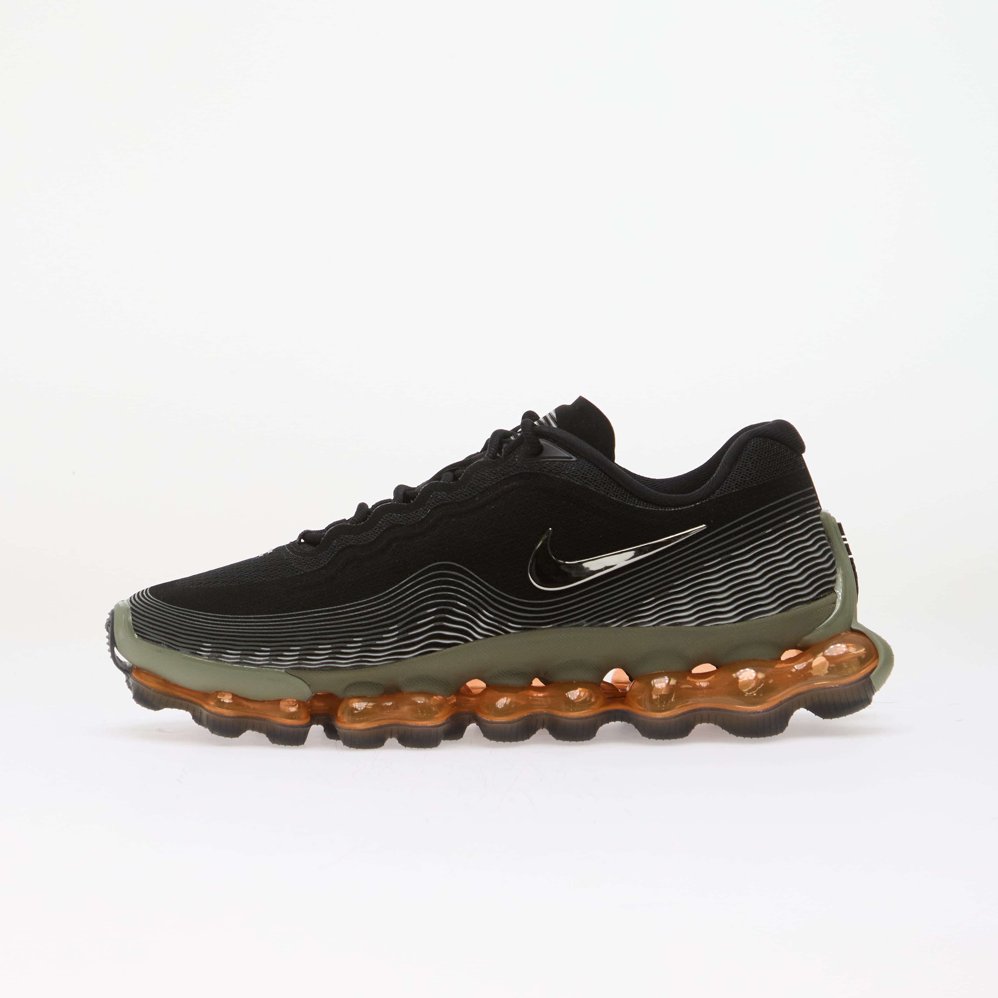 Nike Сникърси Air Liquid Max Black/ Metallic Silver-Light Army