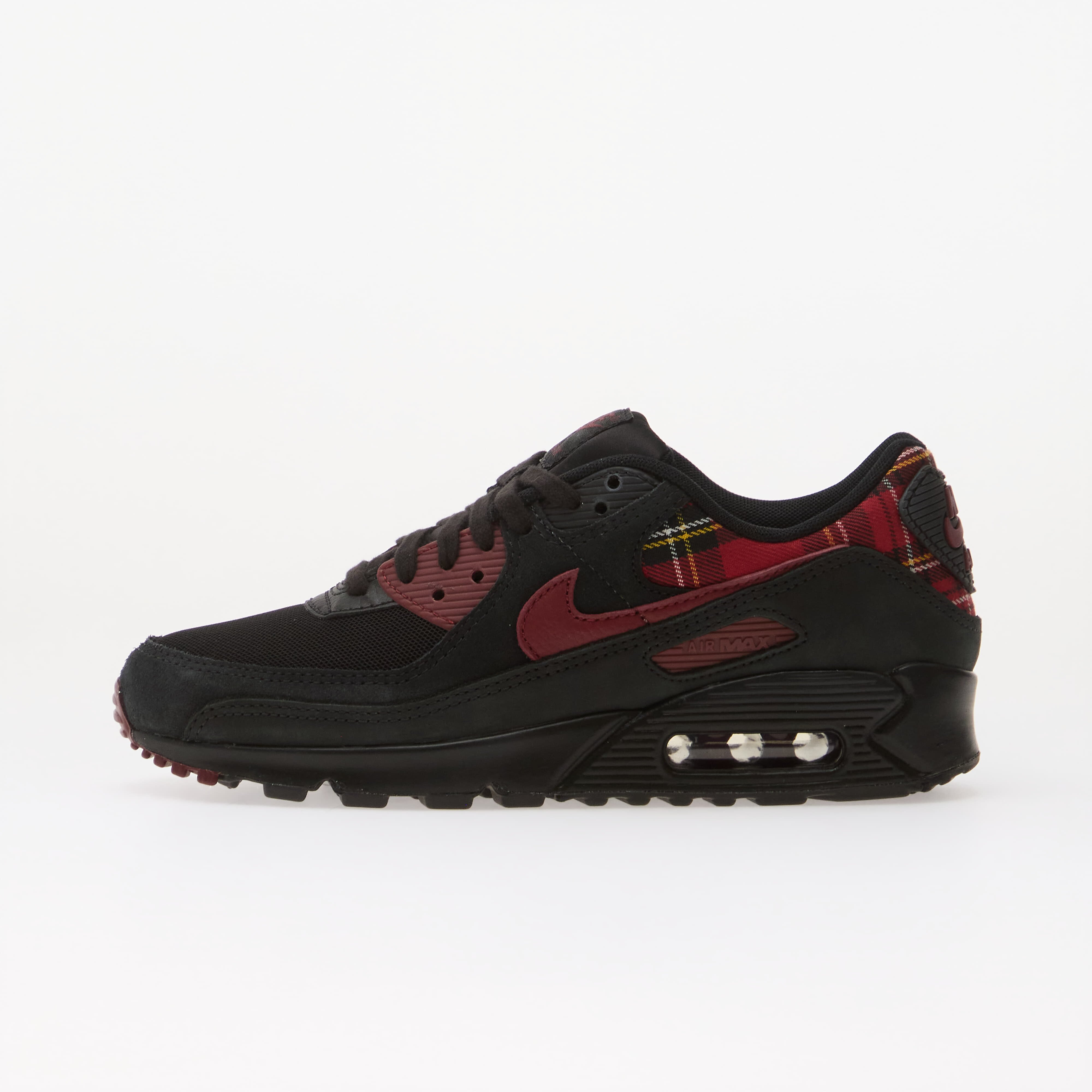 Nike Сникърси Air Max 90 "Plaid" Black/ Team Red-Tough Red-Yellow Ochre