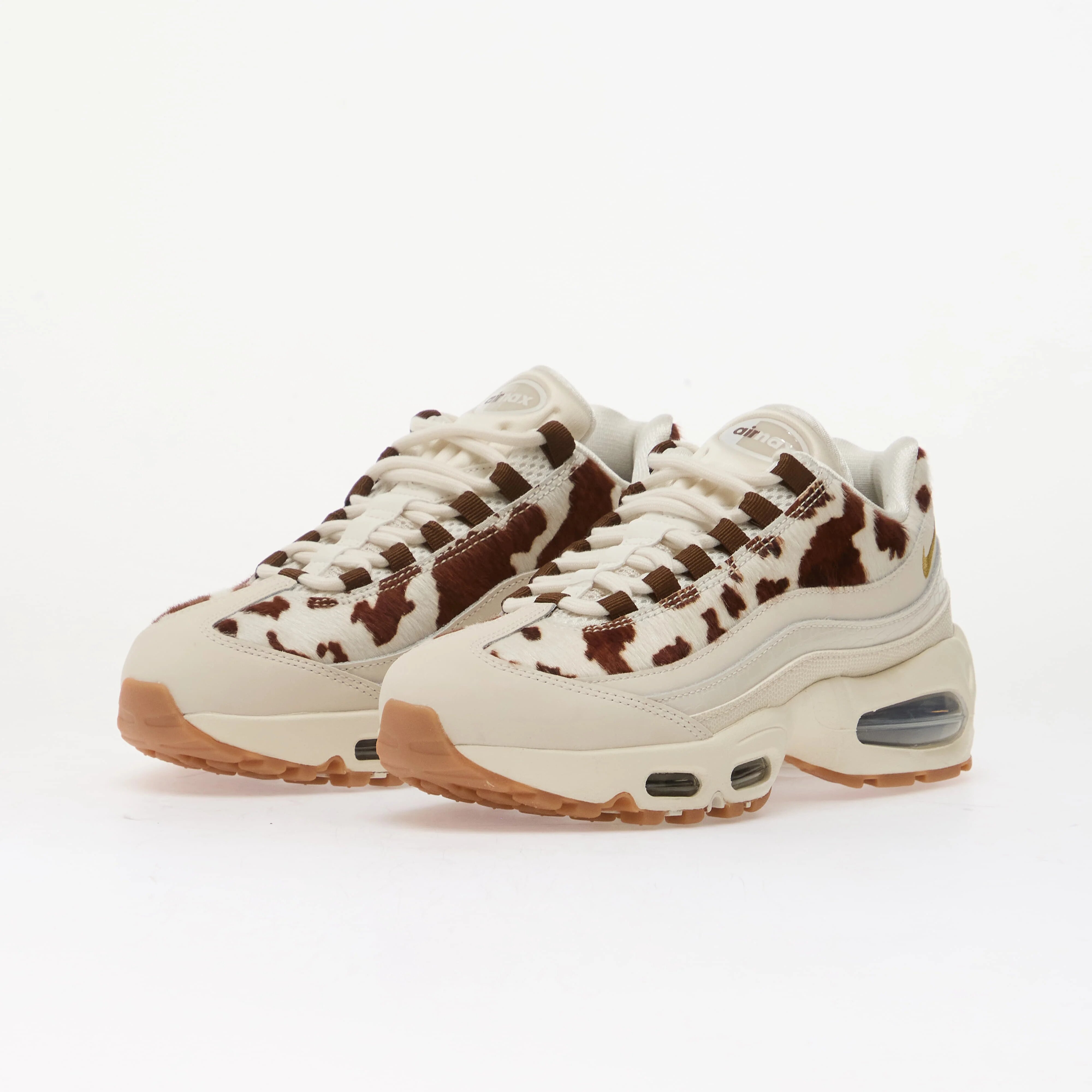 Nike Сникърси Air Max 95 Big Bubble Premium Phantom/ Metallic Gold-Cacao Wow