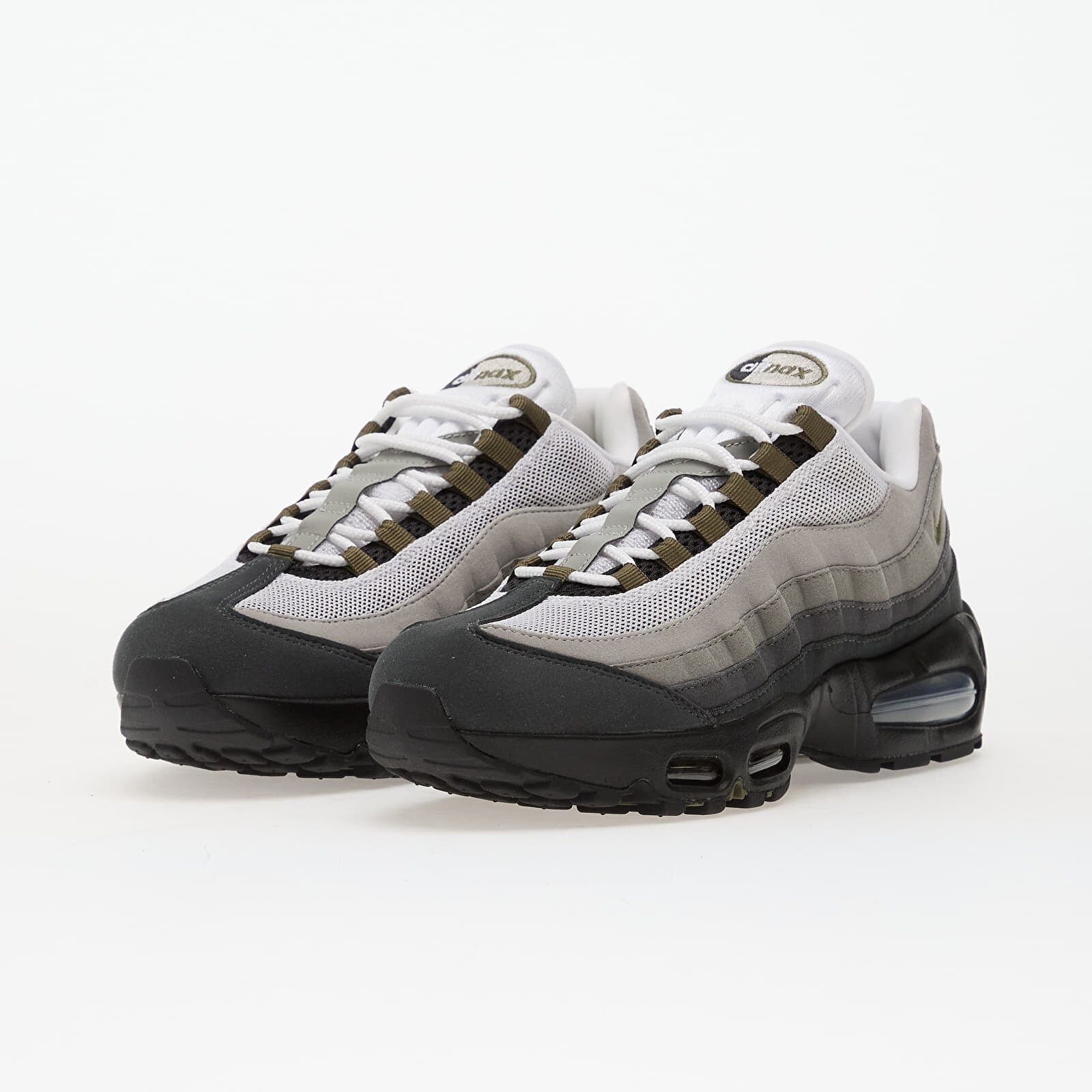Nike Сникърси Air Max 95 Og Black/ Medium Olive-White-Reflect Silver