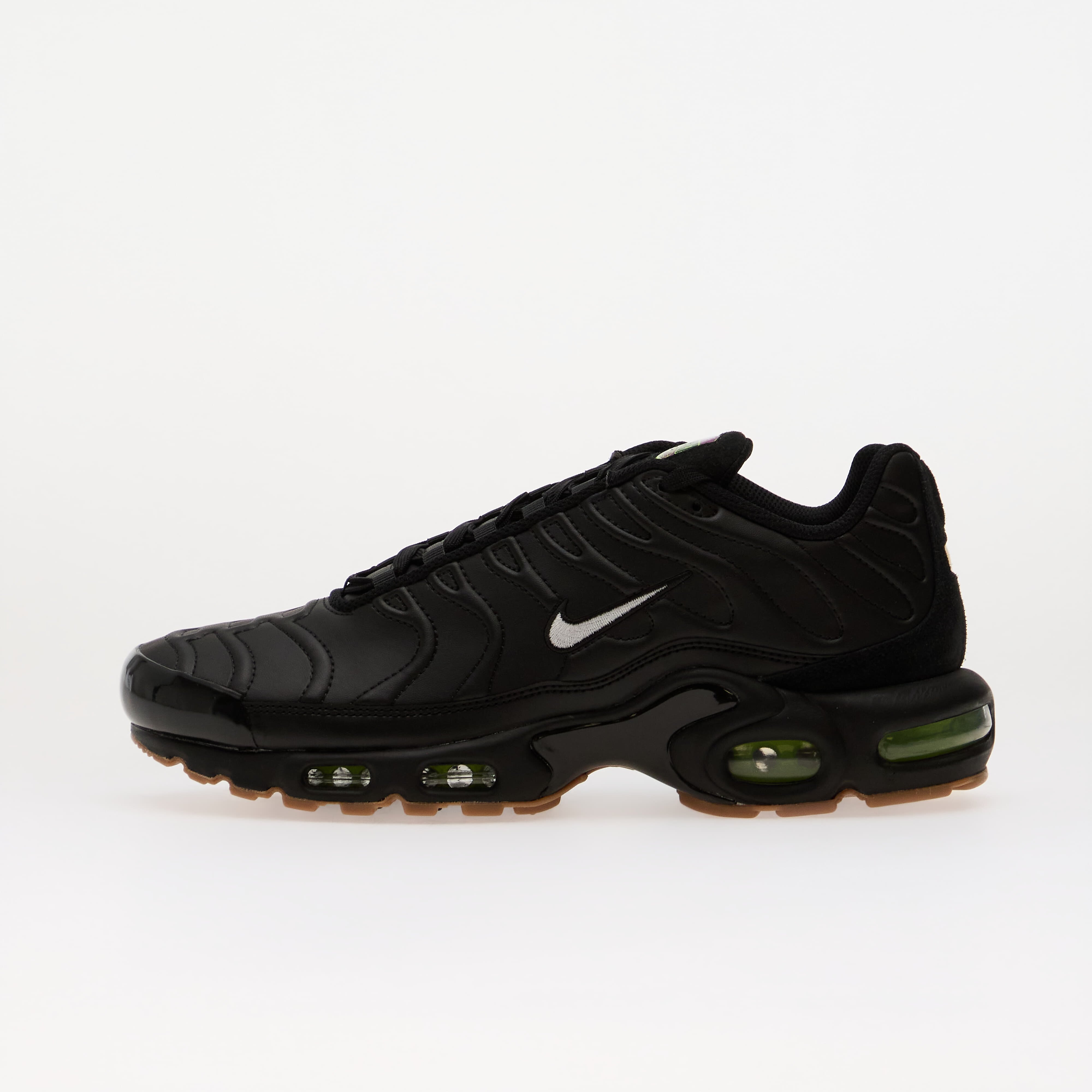 Nike Сникърси Air Max Plus TN Black/ White-Gum Med Brown-Volt