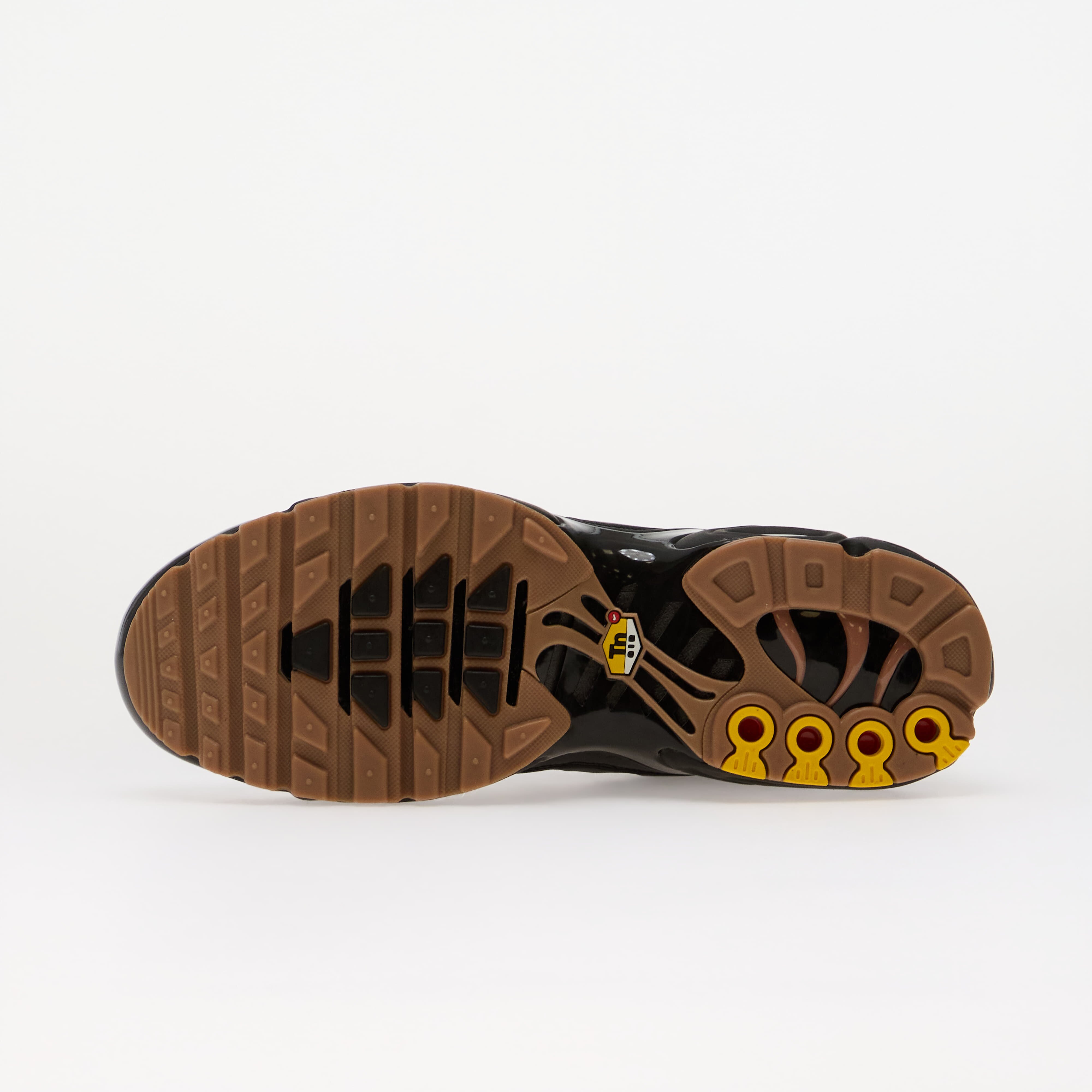 Nike Сникърси Air Max Plus TN Black/ White-Gum Med Brown-Volt