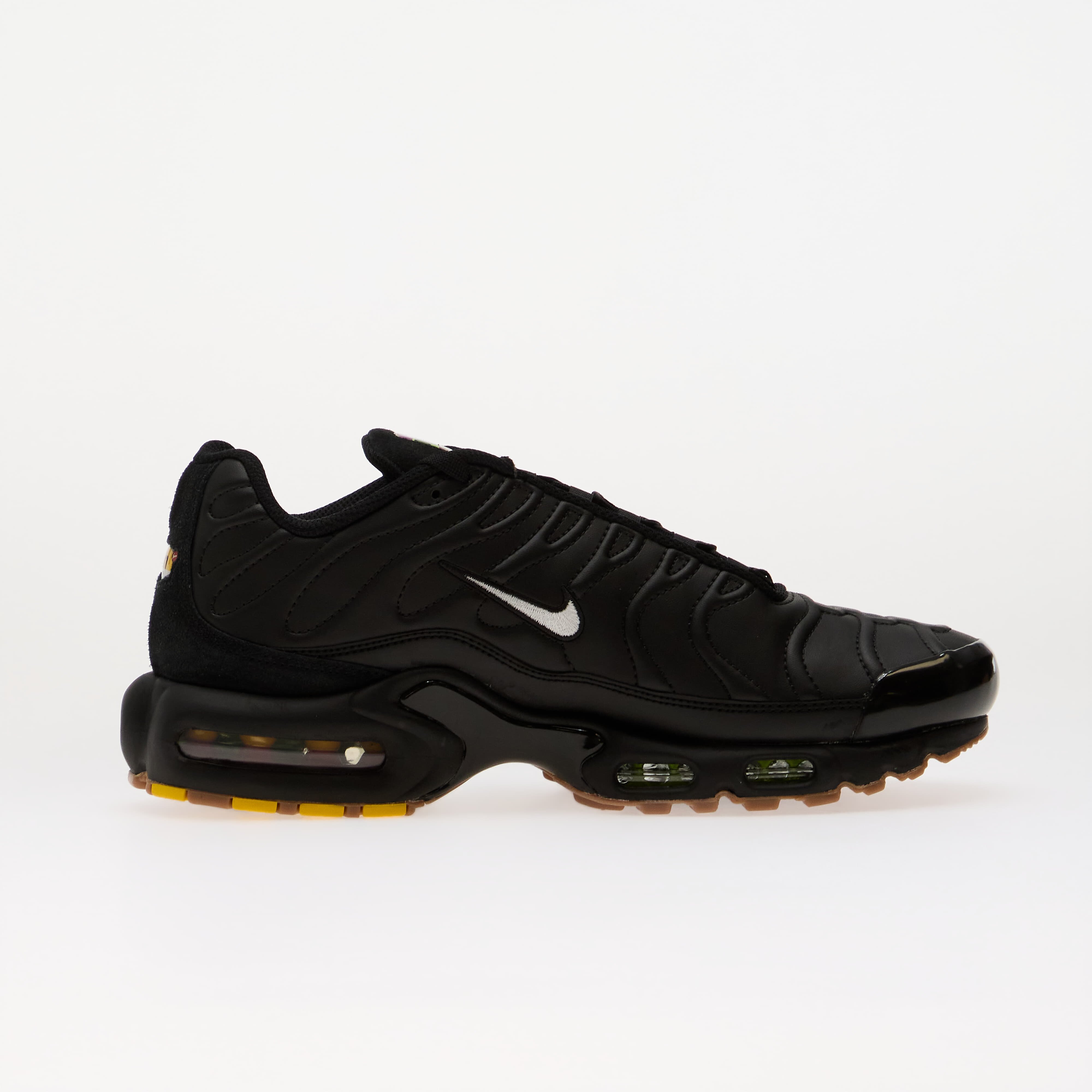 Nike Сникърси Air Max Plus TN Black/ White-Gum Med Brown-Volt