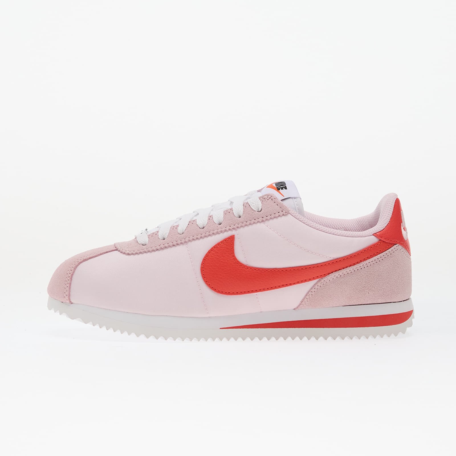 Nike Сникърси Cortez Textile Pink Foam/ Lt Crimson-White-Safety Orange