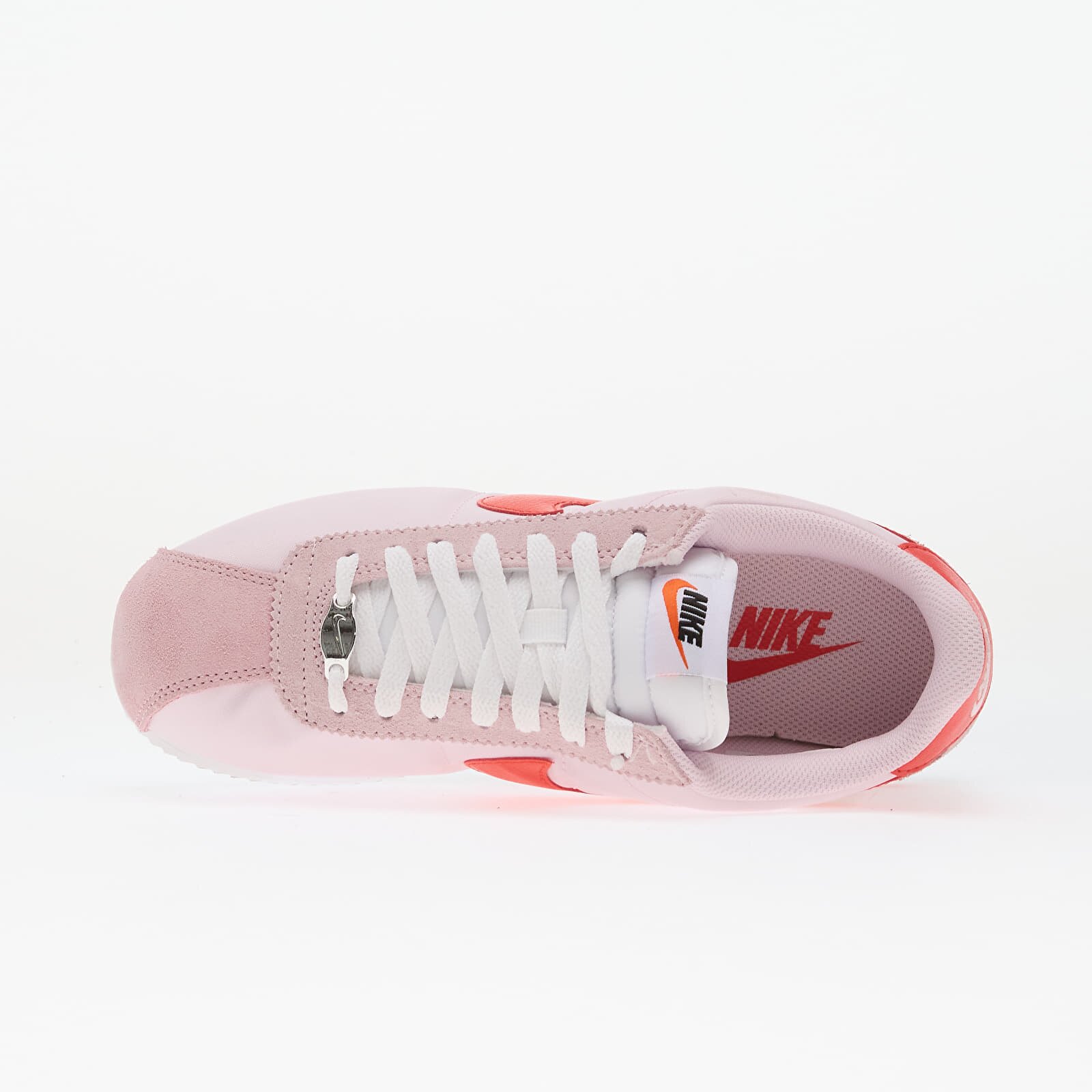 Nike Сникърси Cortez Textile Pink Foam/ Lt Crimson-White-Safety Orange