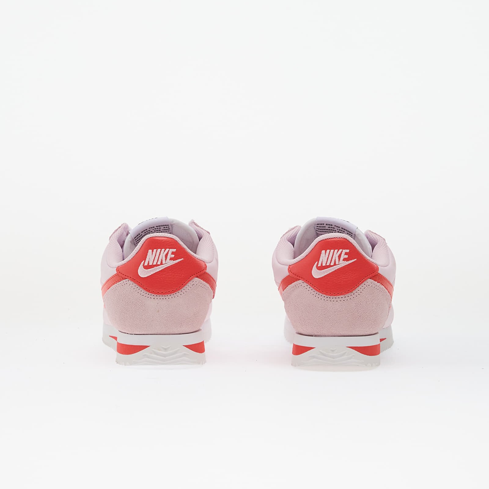 Nike Сникърси Cortez Textile Pink Foam/ Lt Crimson-White-Safety Orange