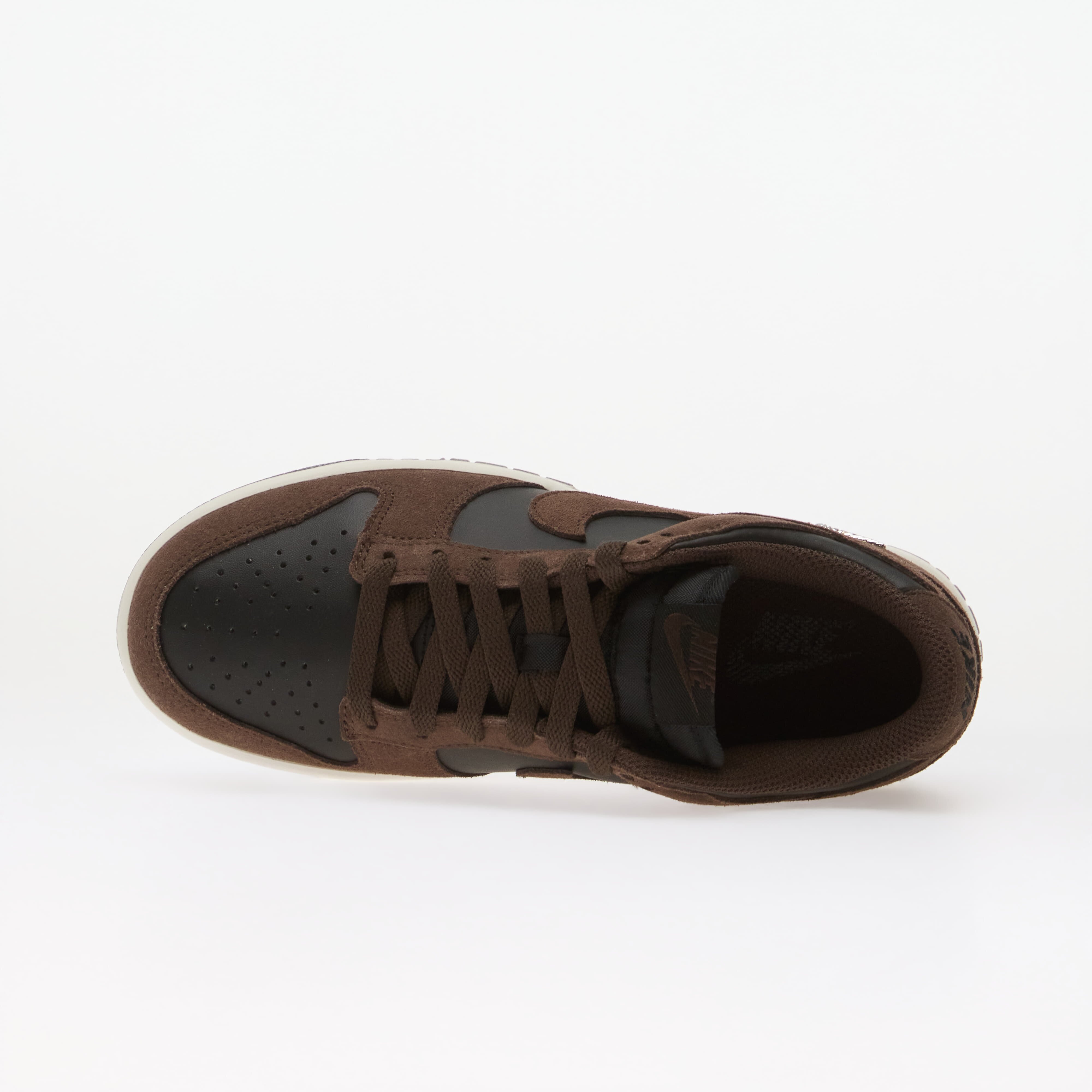 Nike Сникърси Dunk Low Suede Black/ Baroque Brown-Sail-Metallic Silver
