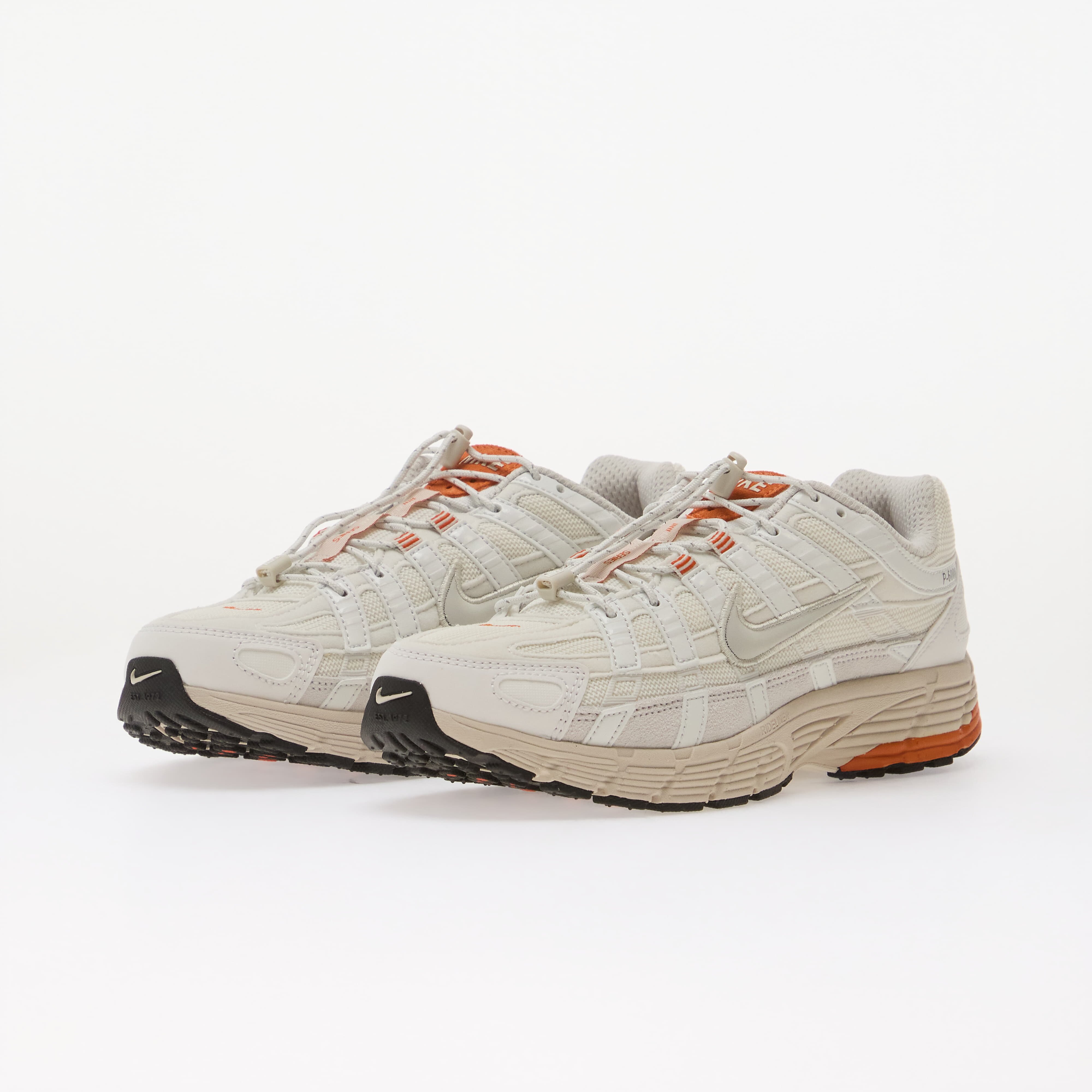 Nike Сникърси P-6000 Summit White/ Light Bone-Campfire Orange