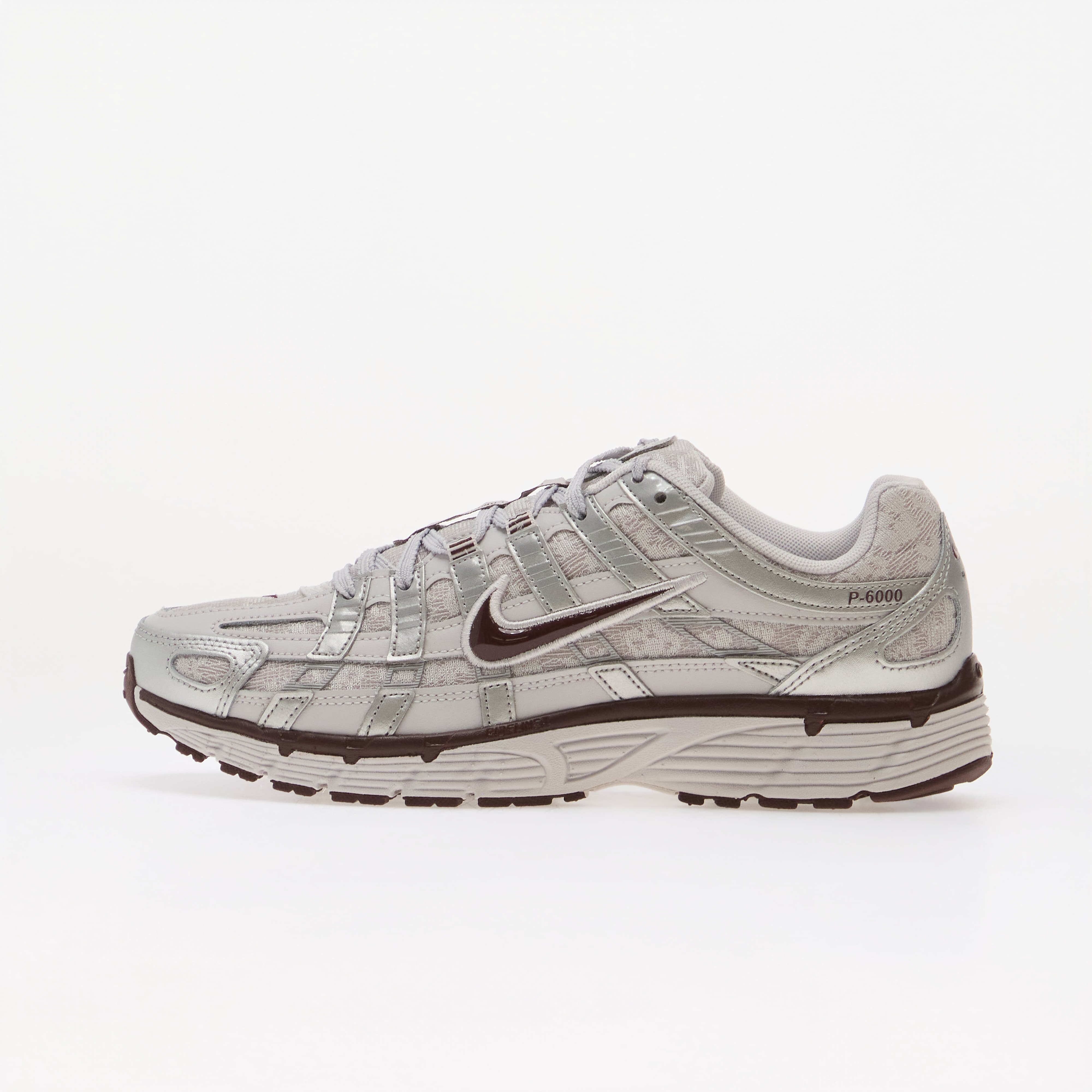 Nike Сникърси P-6000 Vast Grey/ Burgundy Crush-Metallic Silver