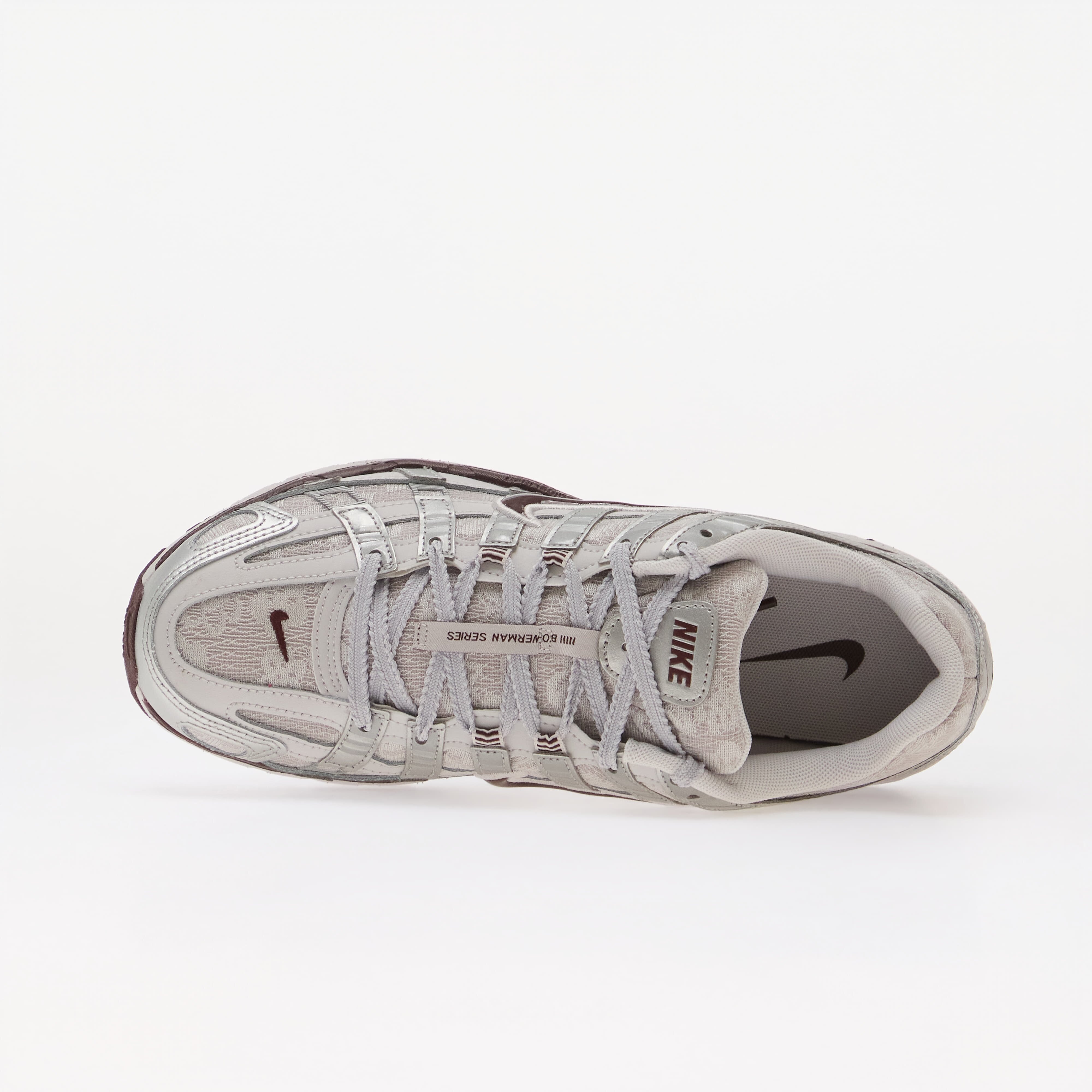 Nike Сникърси P-6000 Vast Grey/ Burgundy Crush-Metallic Silver