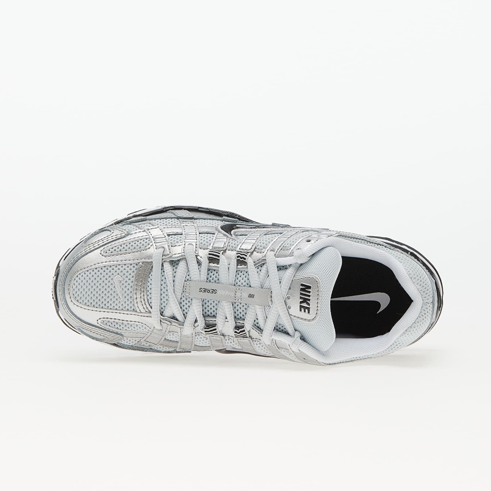Nike Сникърси P-6000 White/ Black-Metallic Silver