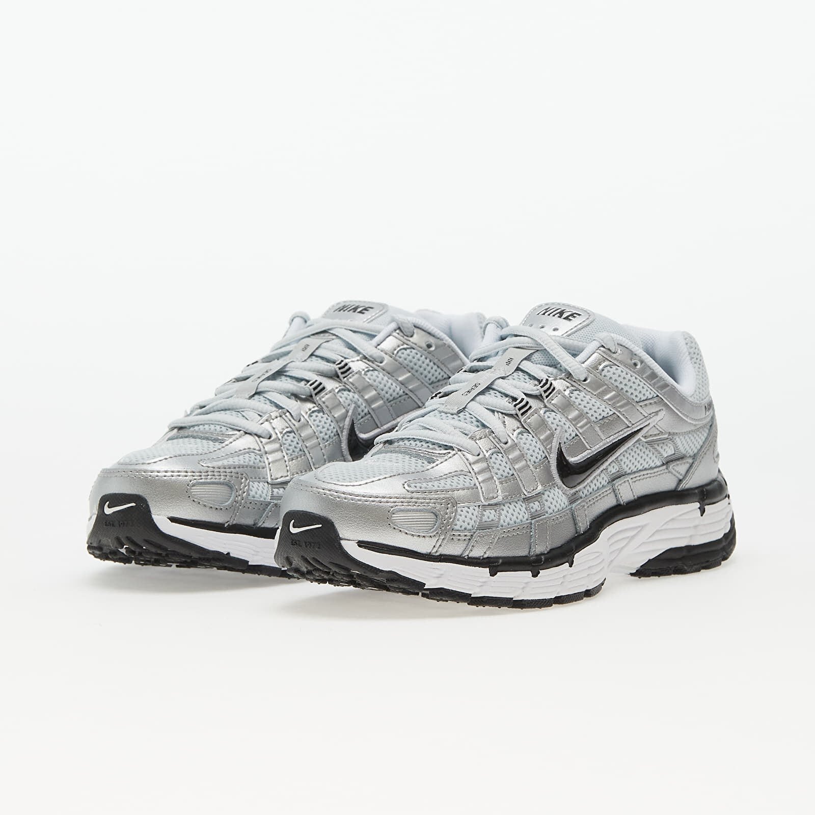 Nike Сникърси P-6000 White/ Black-Metallic Silver