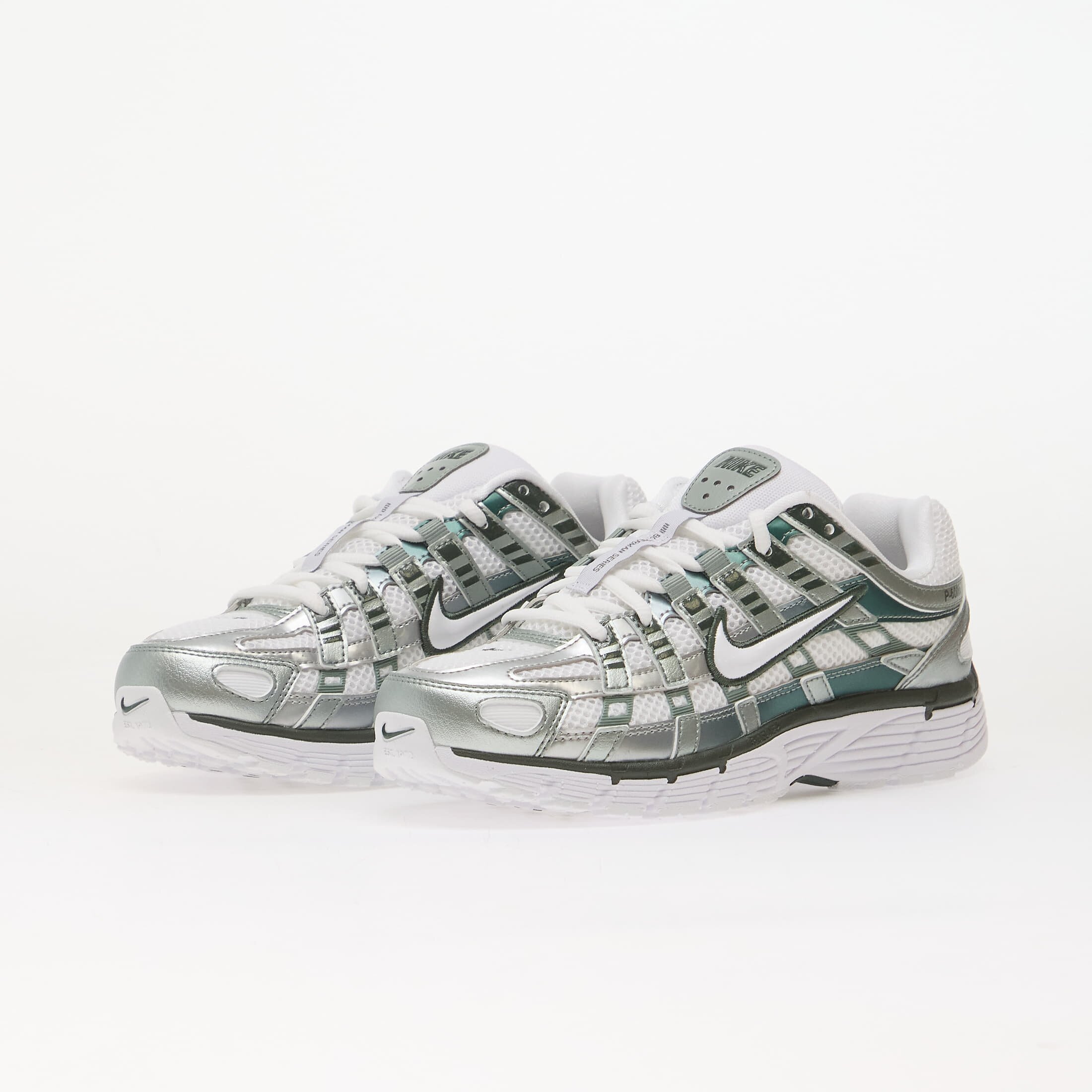 Nike Сникърси P-6000 White/ White-Mica Green-Camo Green
