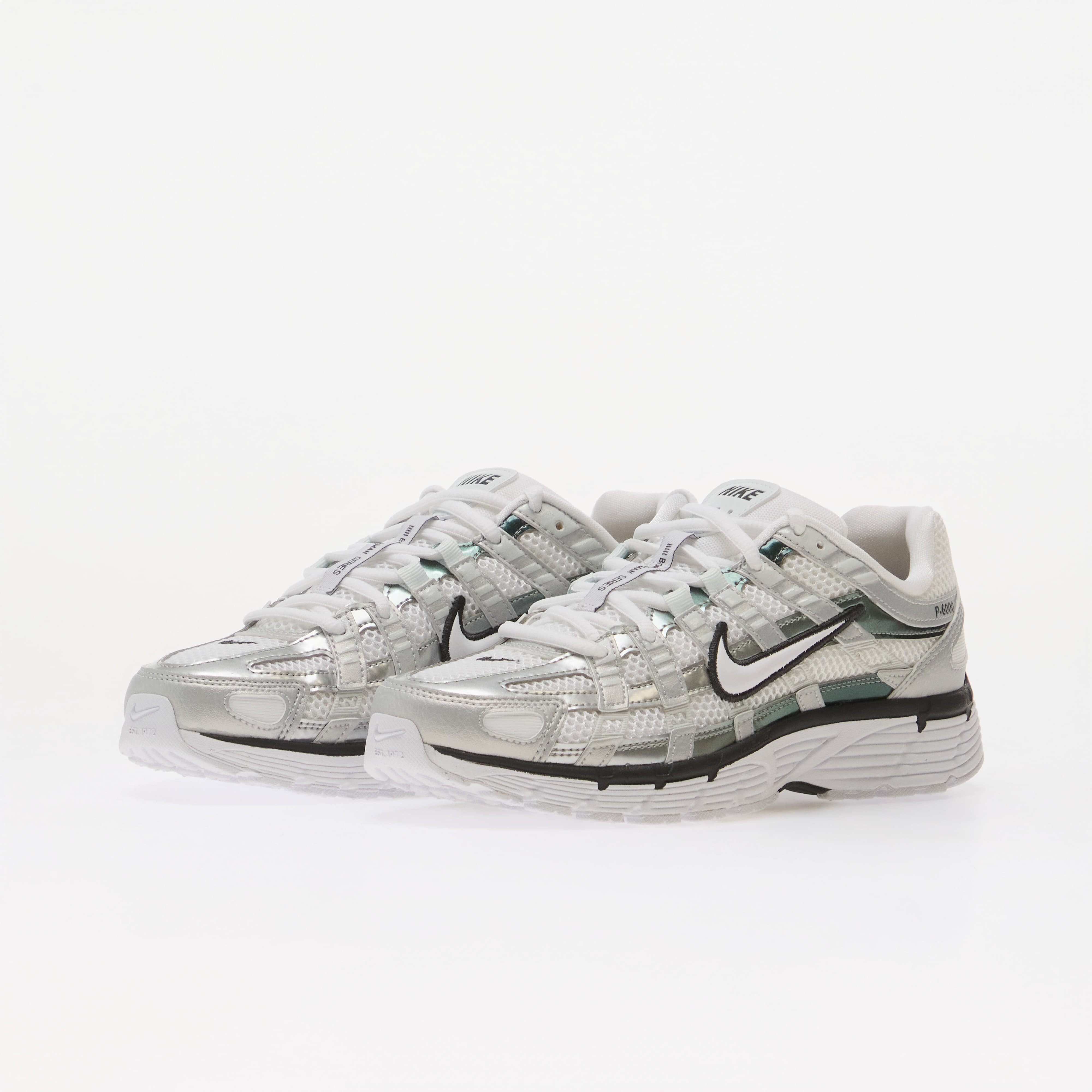 Nike Сникърси P-6000 White/ White-Off White-Dk Smoke Grey