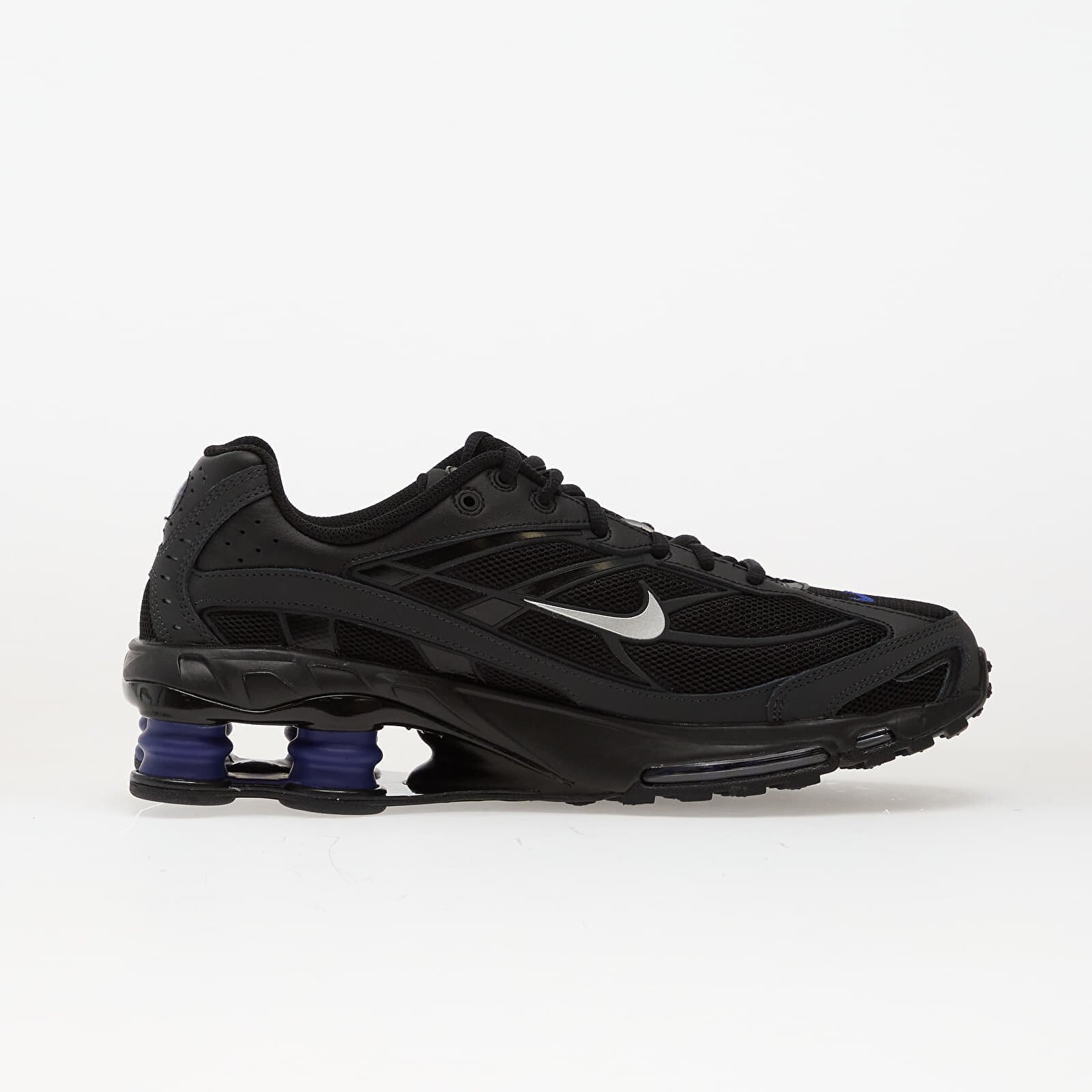 Nike Сникърси Shox Ride 2 Black/ Metallic Silver-Deep Royal Blue