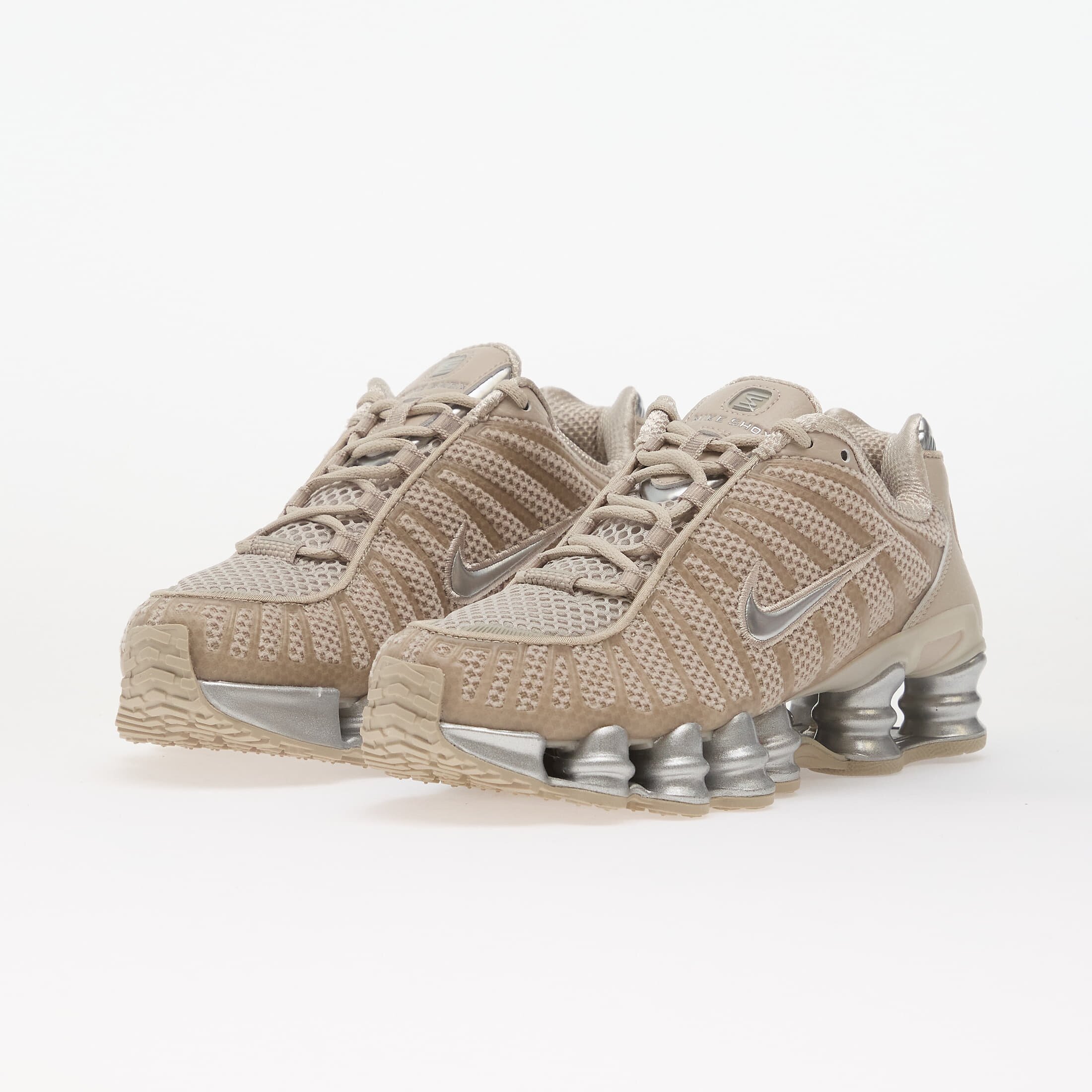 Nike Сникърси Shox TL Cream Ii/ Metallic Silver-Black