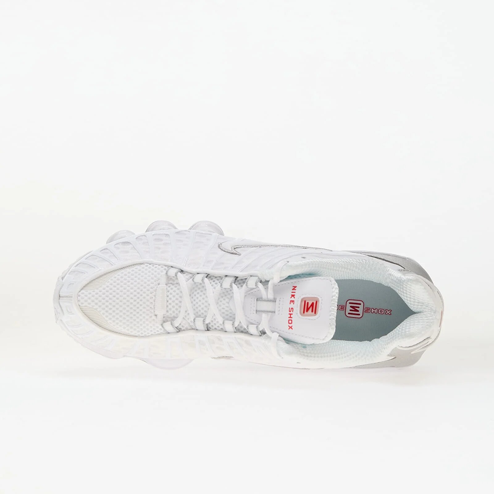 Nike Сникърси Shox TL White/ White-Metallic Silver-Max Orange
