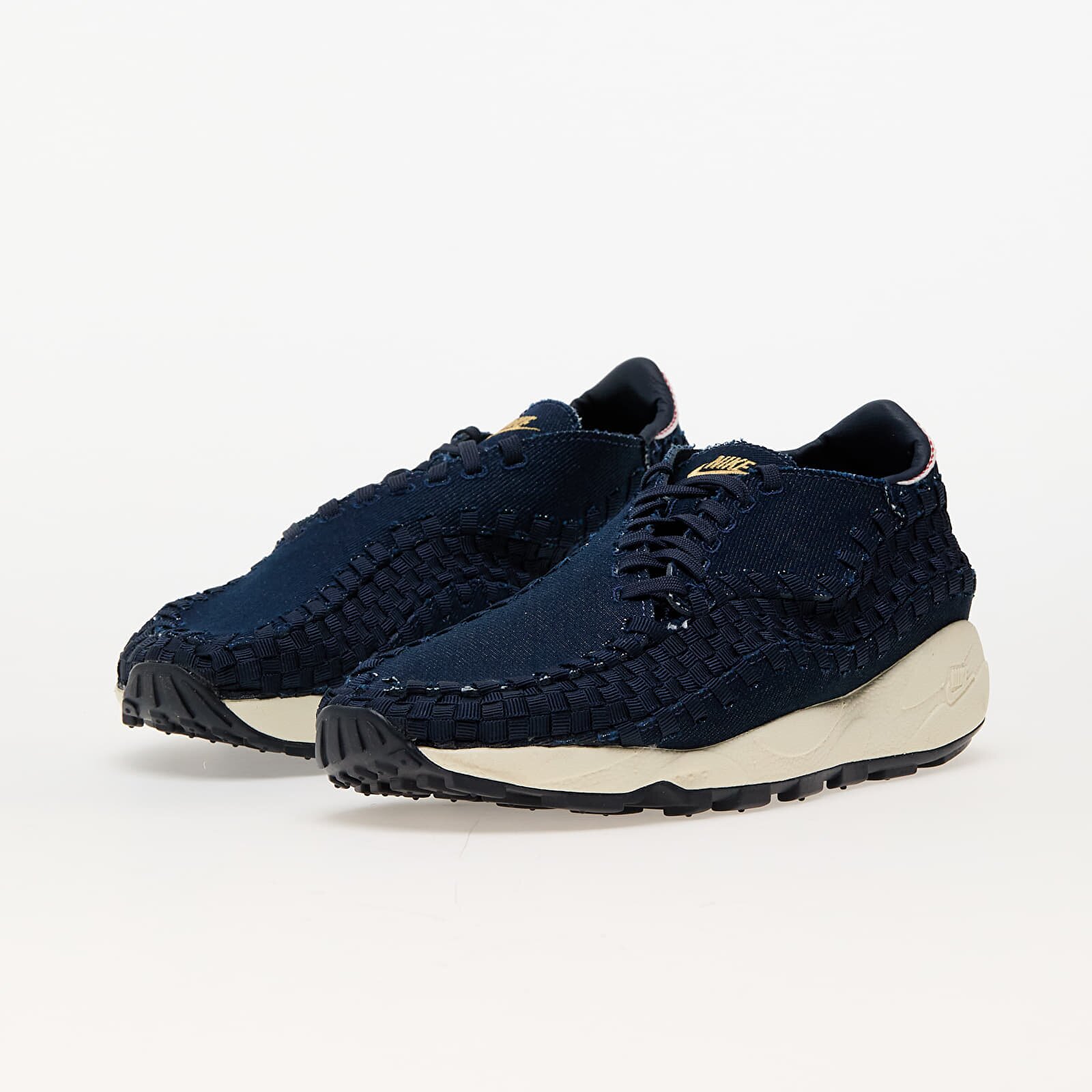 Nike Сникърси W Air Footscape Woven Denim/ Wheat Gold-Obsidian-Coconut Milk