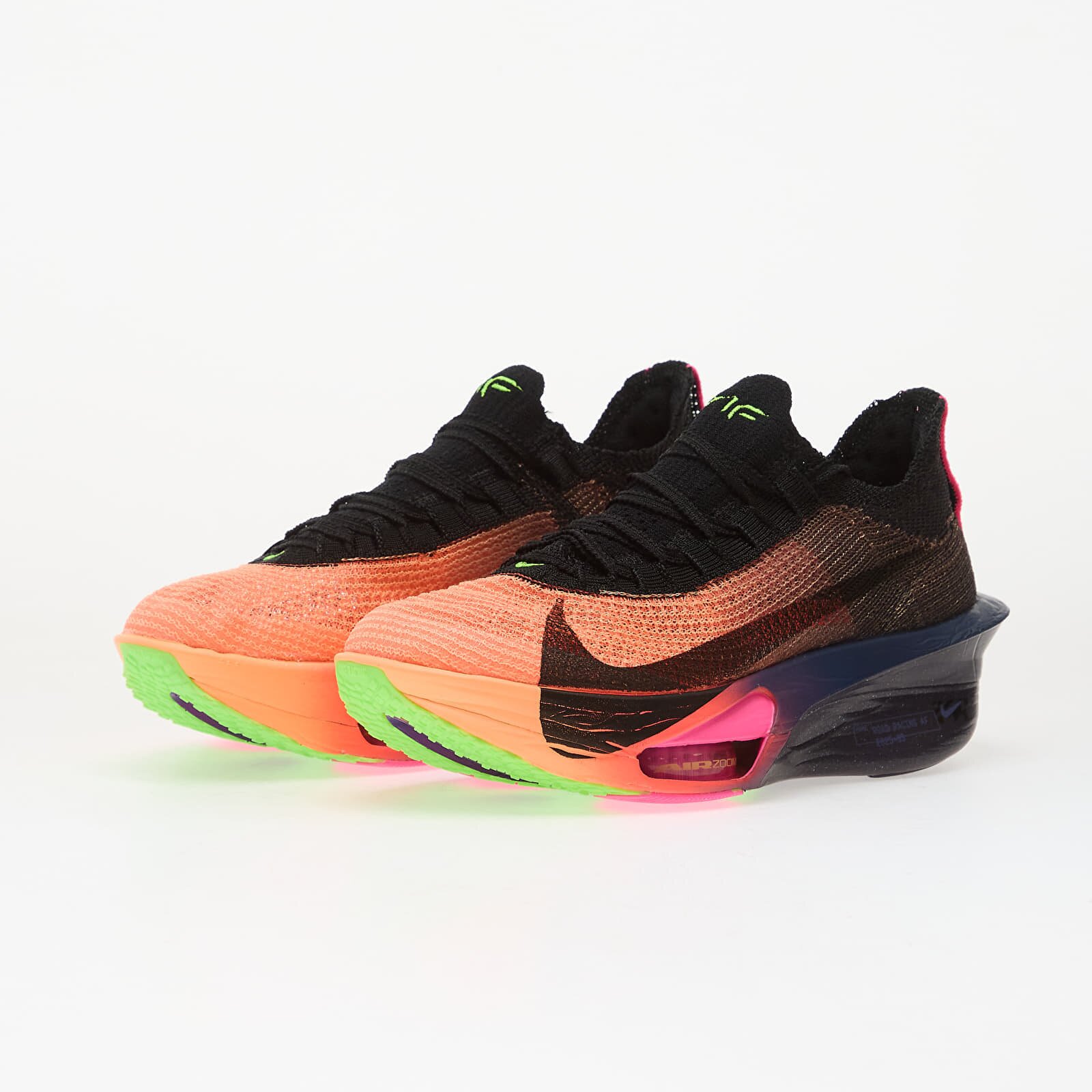 Nike Сникърси W Air Zm Alphafly Next% 3 Glam Orange Pulse/ Black-Purple Dynasty