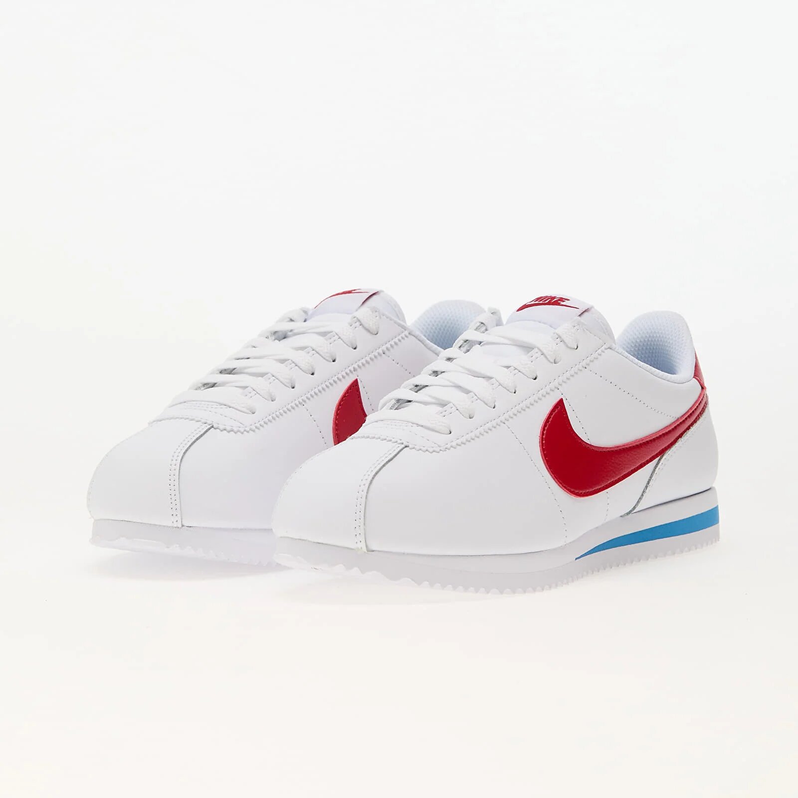 Nike Сникърси W Cortez Leather White/ Varsity Red-Varsity Blue