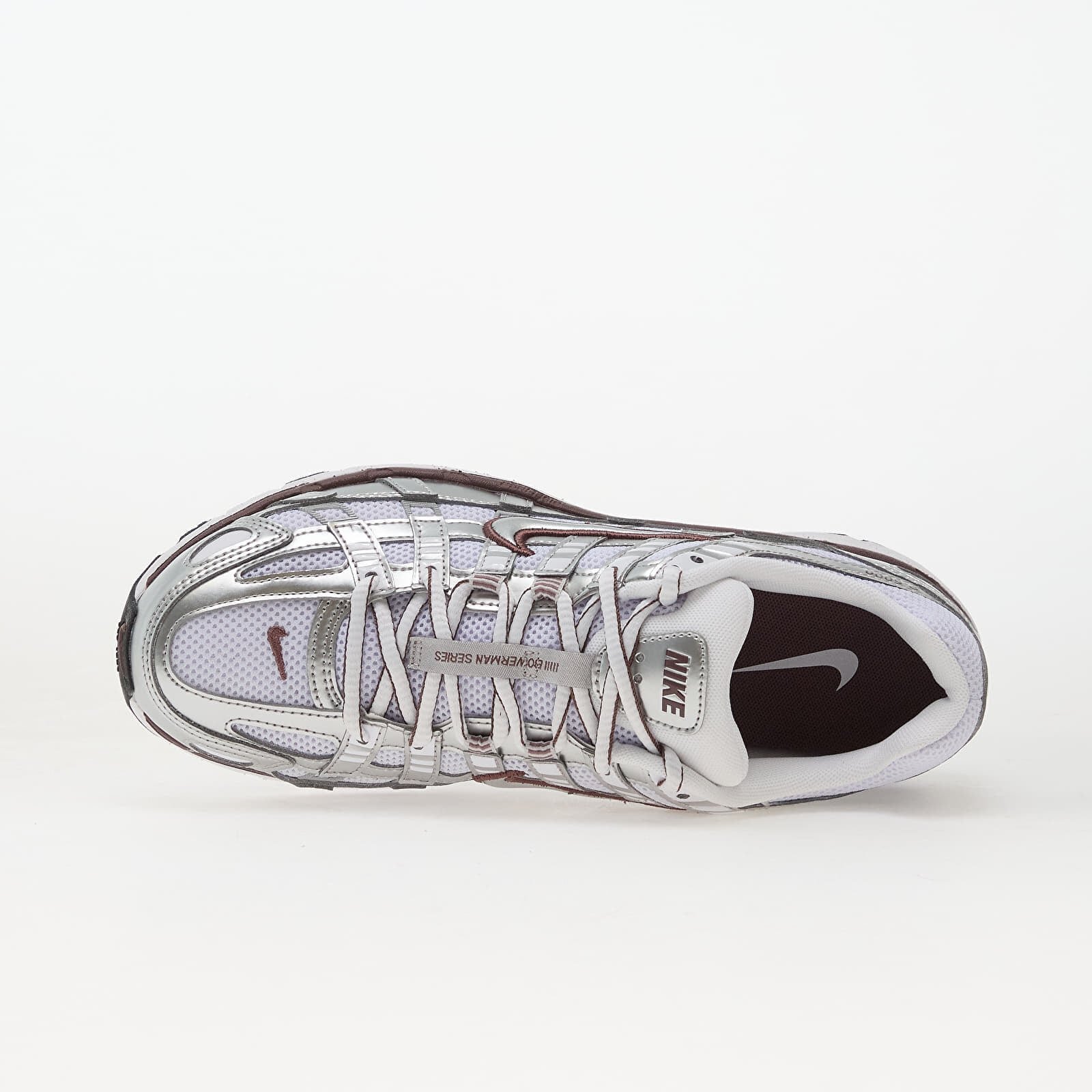 Nike Сникърси W P-6000 White/ Tattoo-Metallic Silver-Black