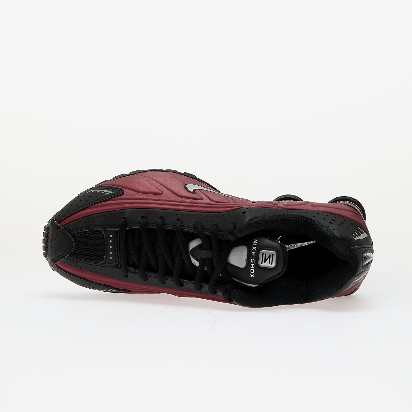 Nike Сникърси W Shox R4 Black/ Metallic Silver-Team Red