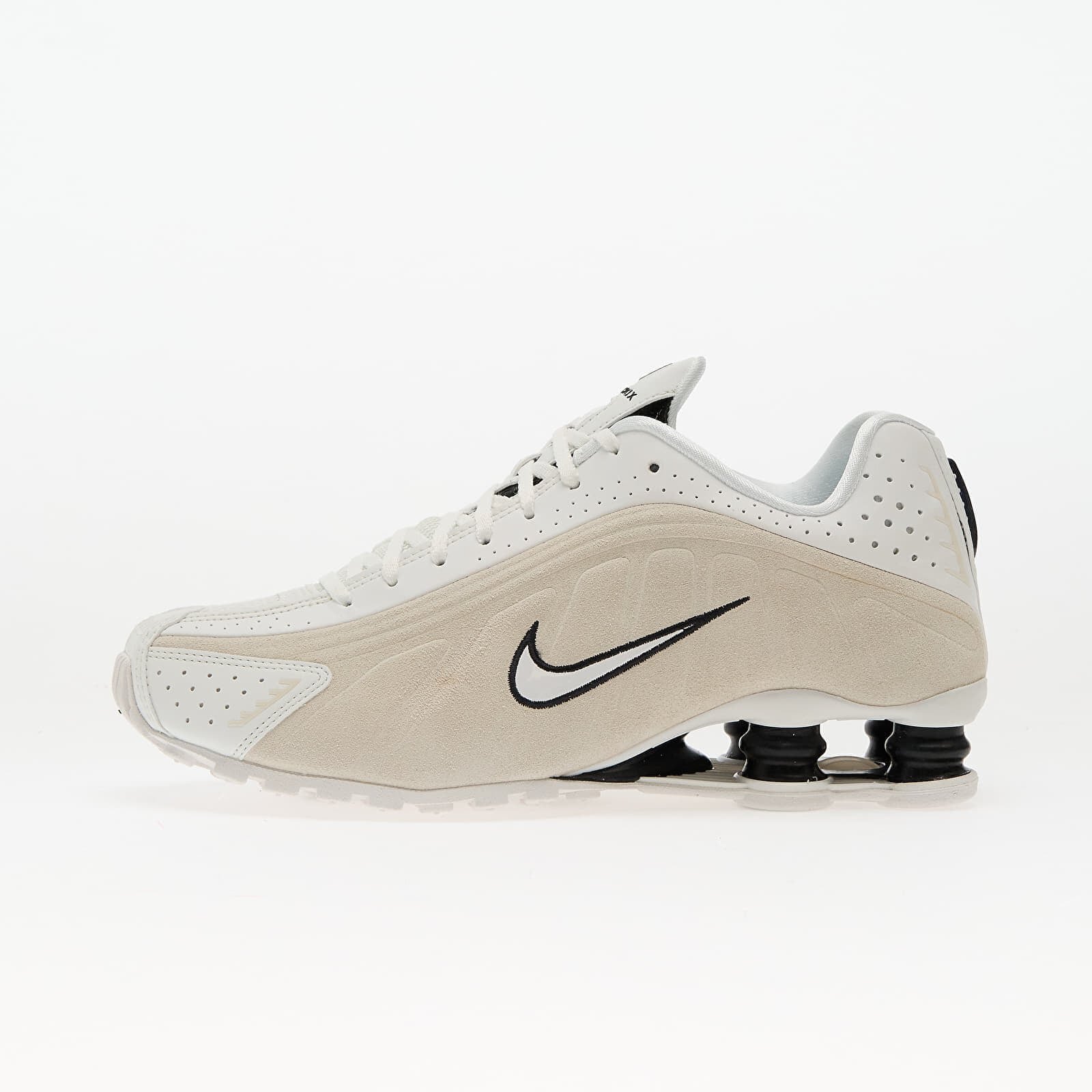Nike Сникърси W Shox R4 Summit White/ Black-Lt Orewood Brn
