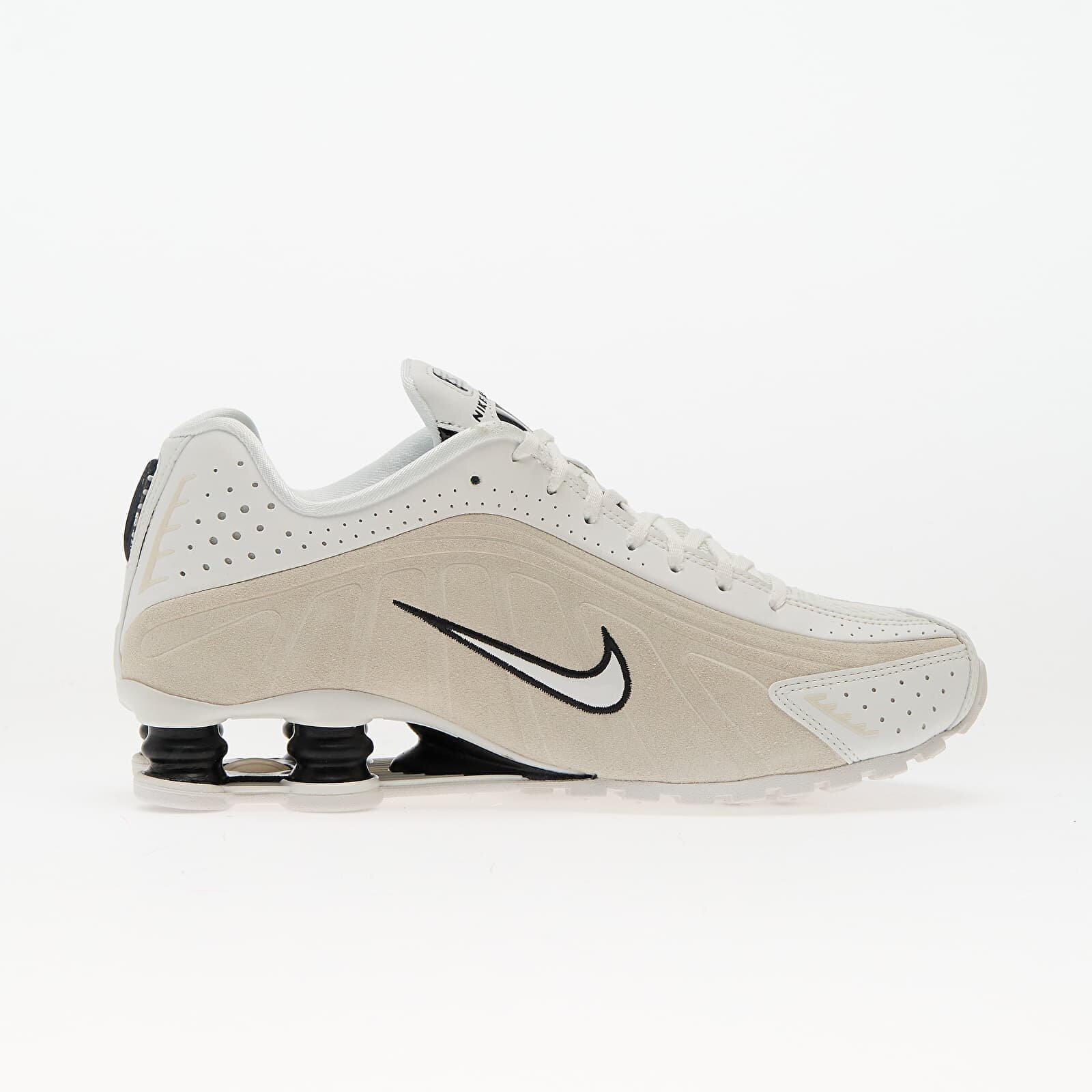 Nike Сникърси W Shox R4 Summit White/ Black-Lt Orewood Brn