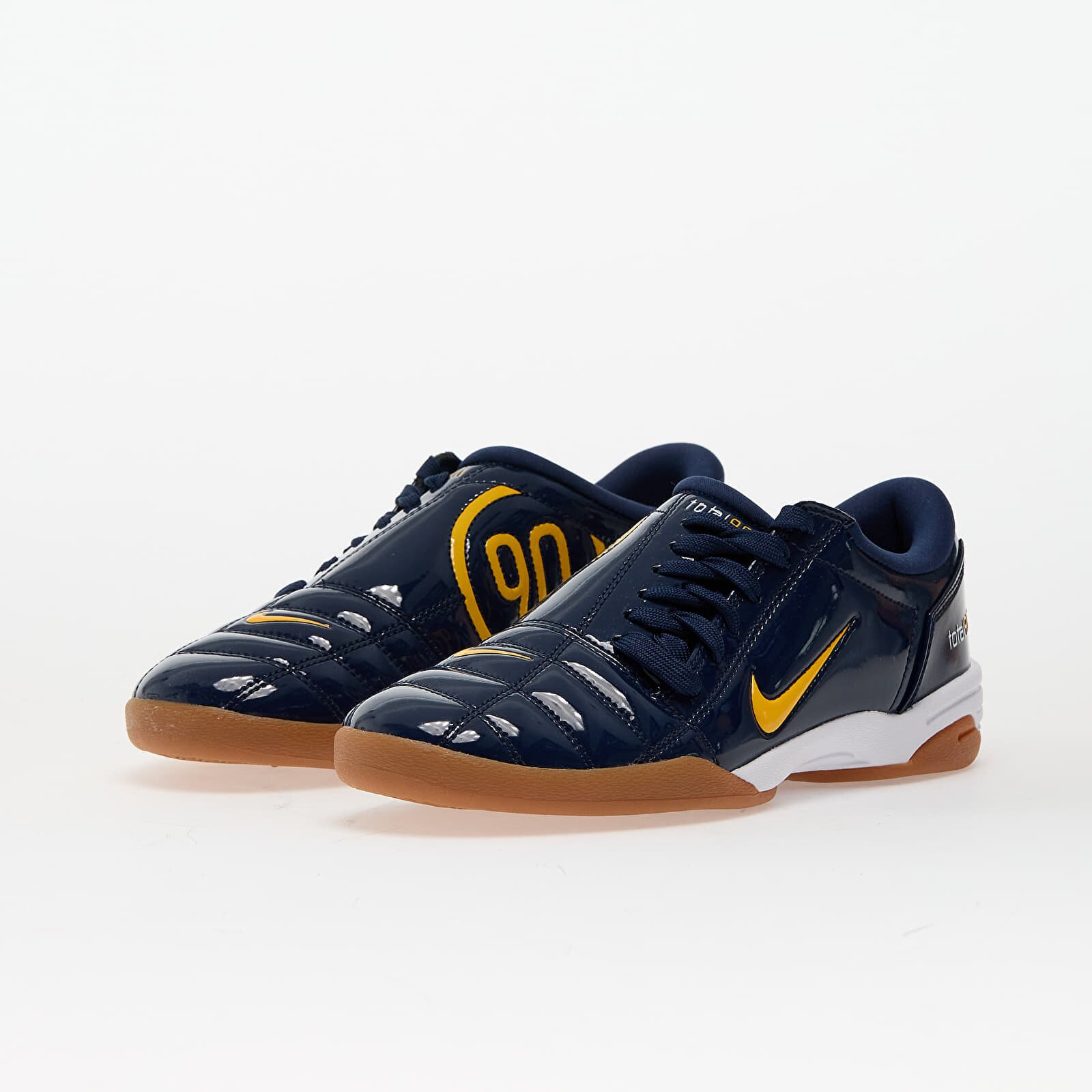 Nike Сникърси W T90 Midnight Navy/ Univ Gold-White-Gum Med Brown